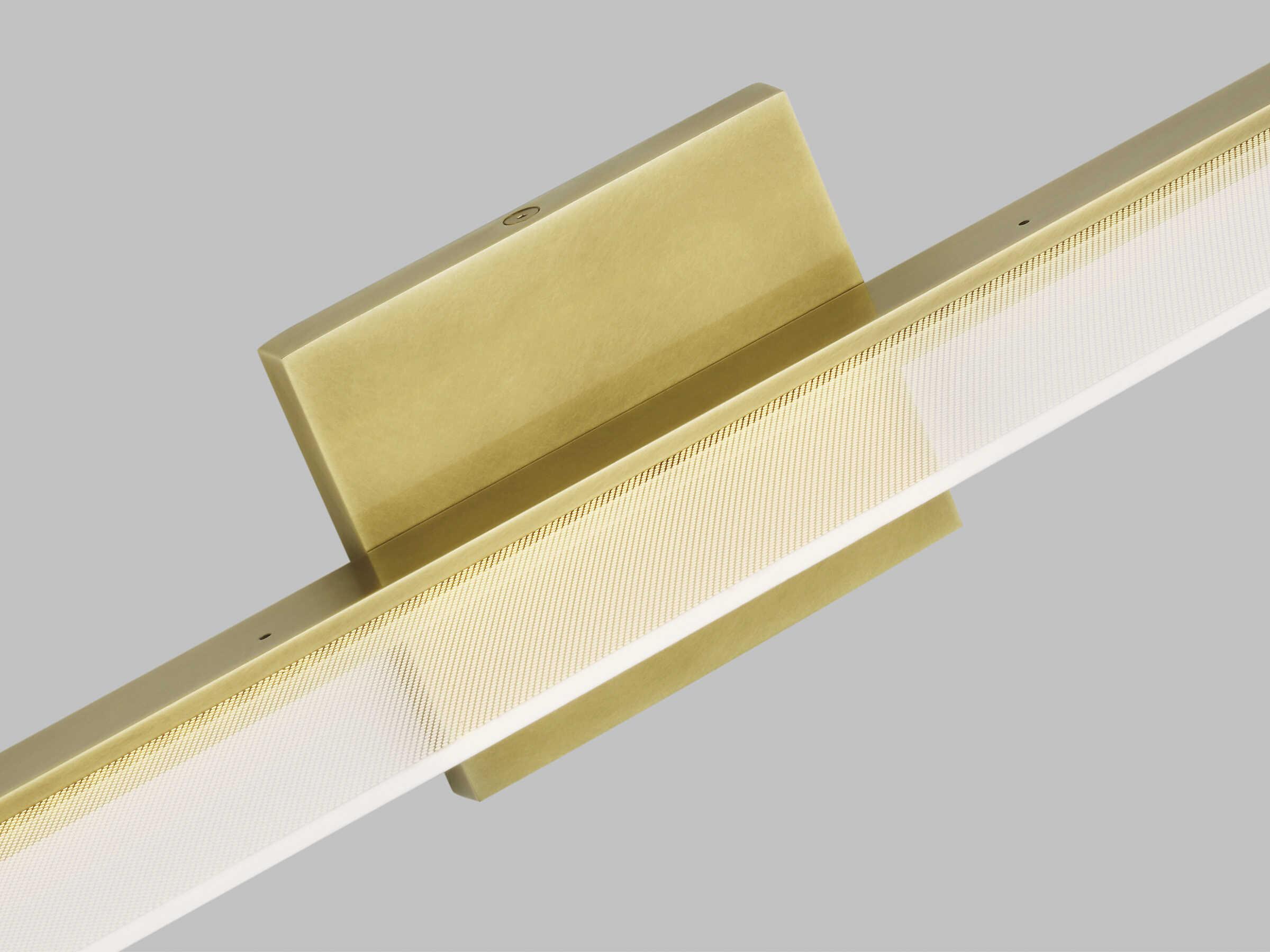 Visual Comfort Modern Span 1-Light Plated Brass Vanity Light