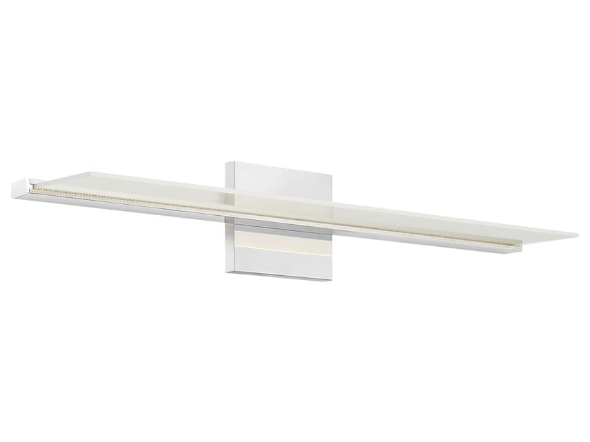 Visual Comfort Modern Span 1-Light Chrome Vanity Light