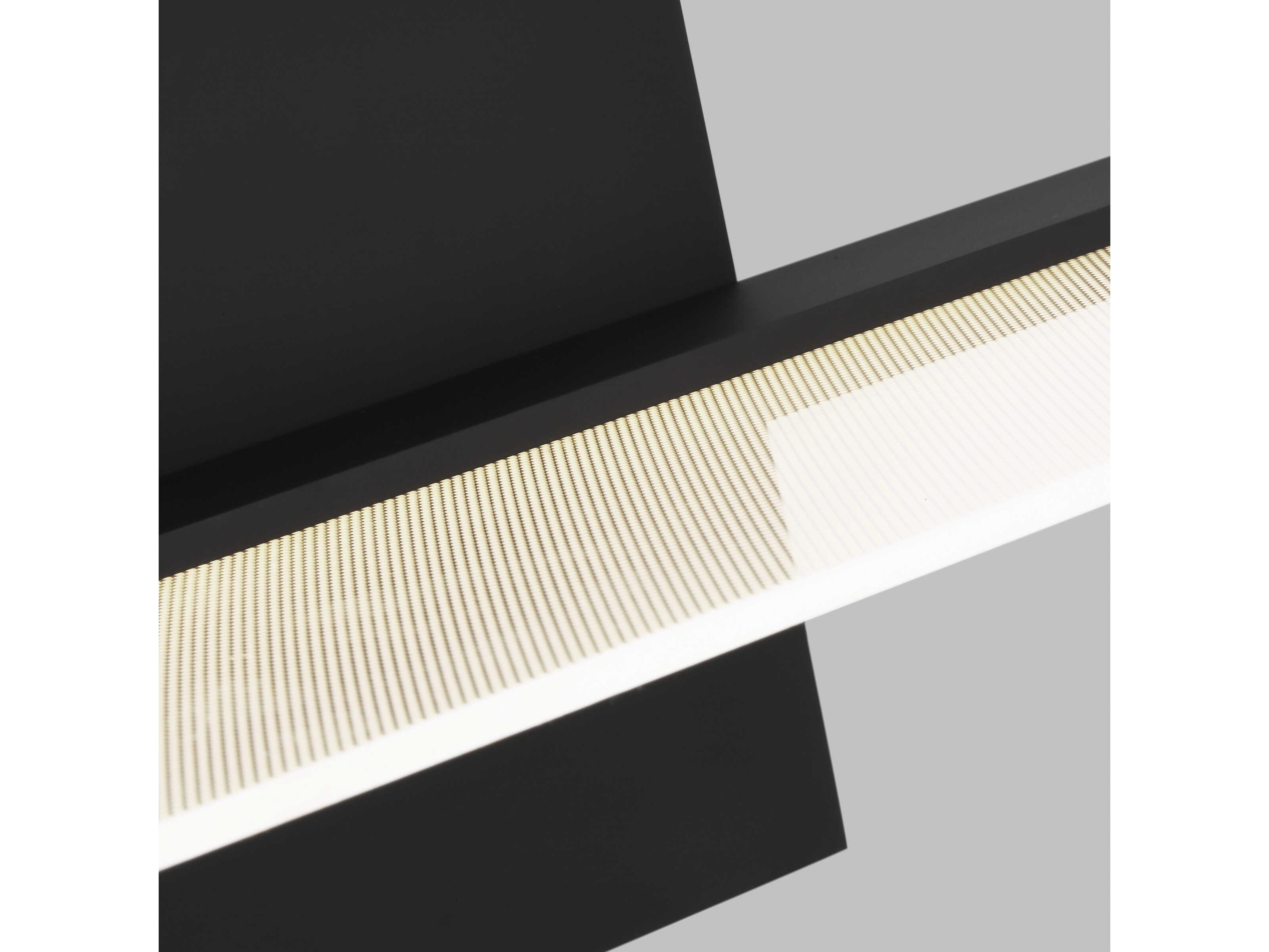 Visual Comfort Modern Span 1-Light Nightshade Black Vanity Light