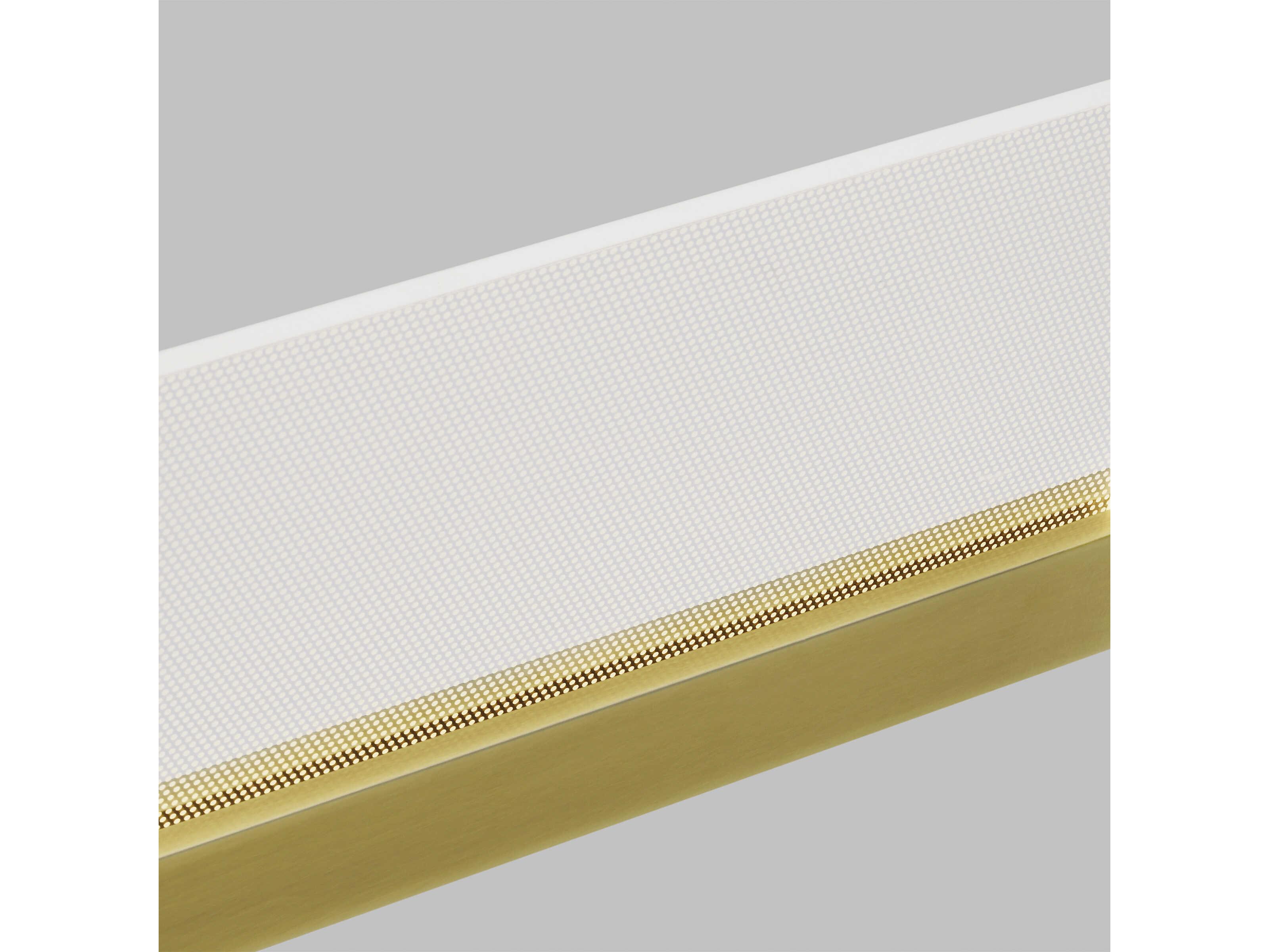 Visual Comfort Modern Span 1-Light Plated Brass Vanity Light