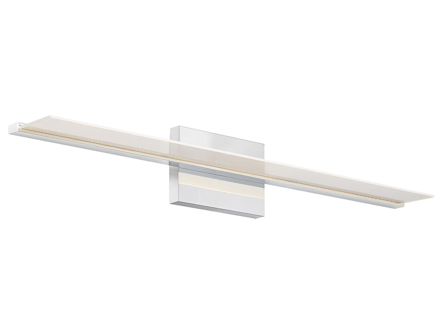 Visual Comfort Modern Span 1-Light Chrome Vanity Light
