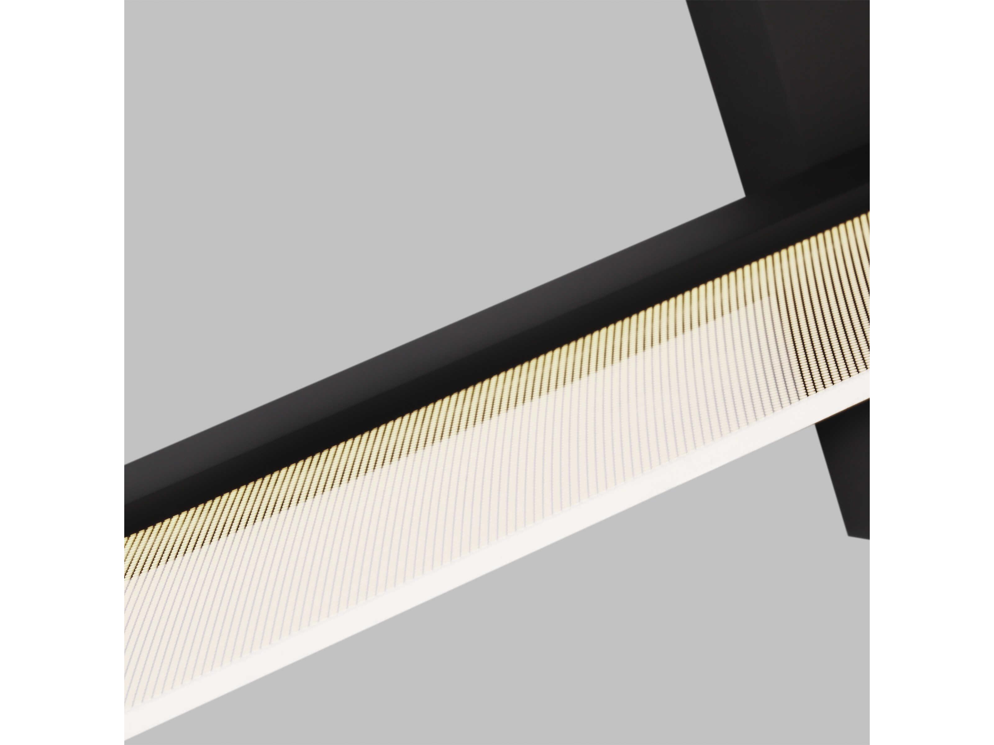 Visual Comfort Modern Span 1-Light Nightshade Black Vanity Light