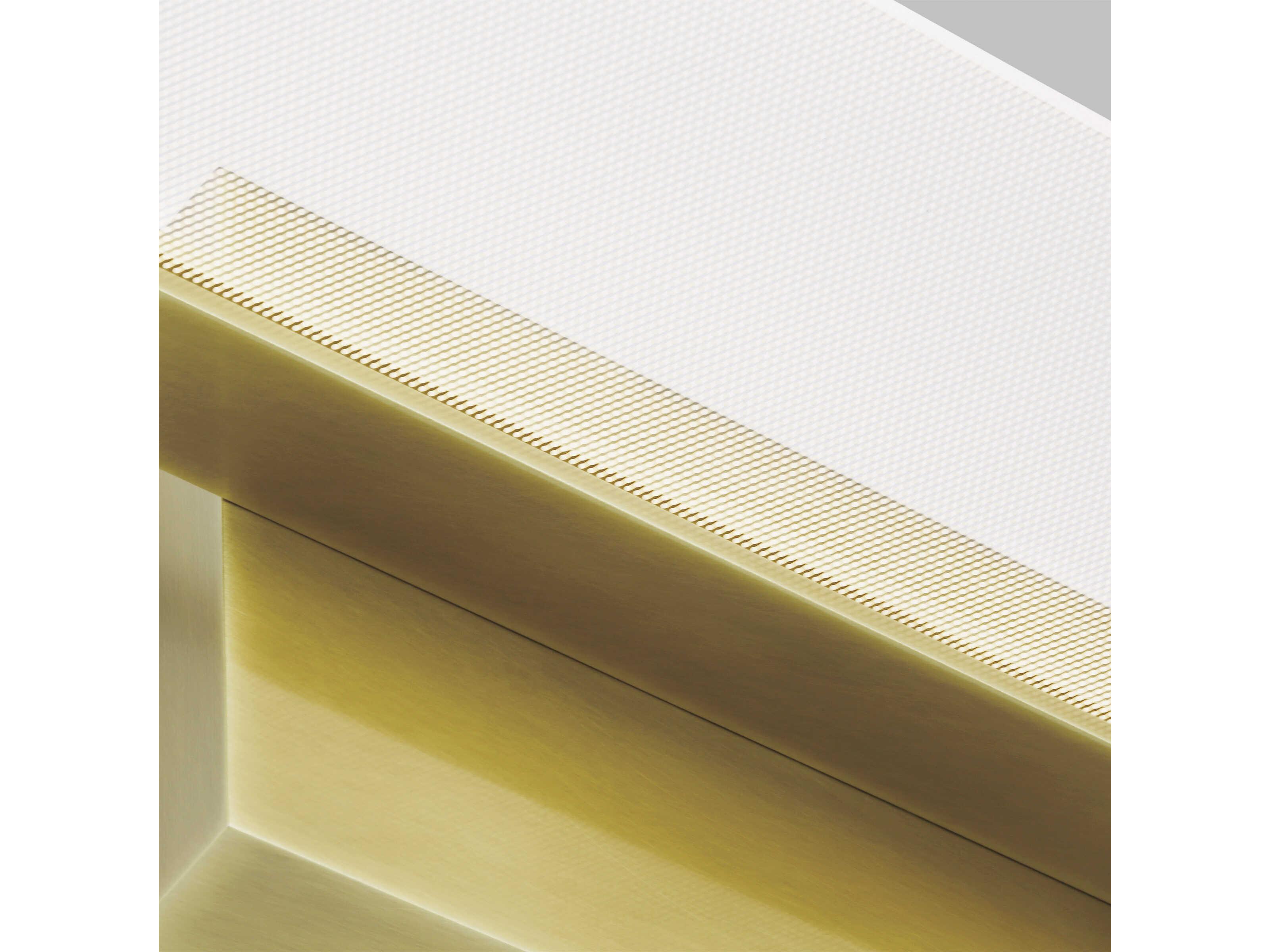 Visual Comfort Modern Span 1-Light Plated Brass Vanity Light