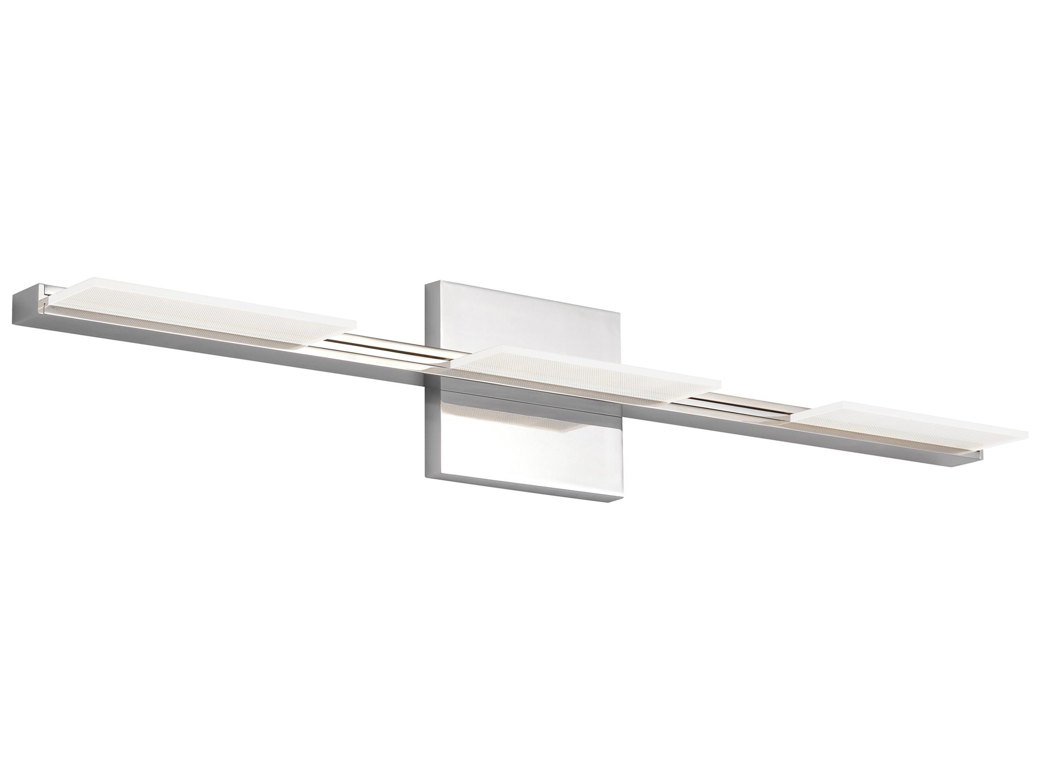 Visual Comfort Modern Tris 3-Light Chrome Vanity Light