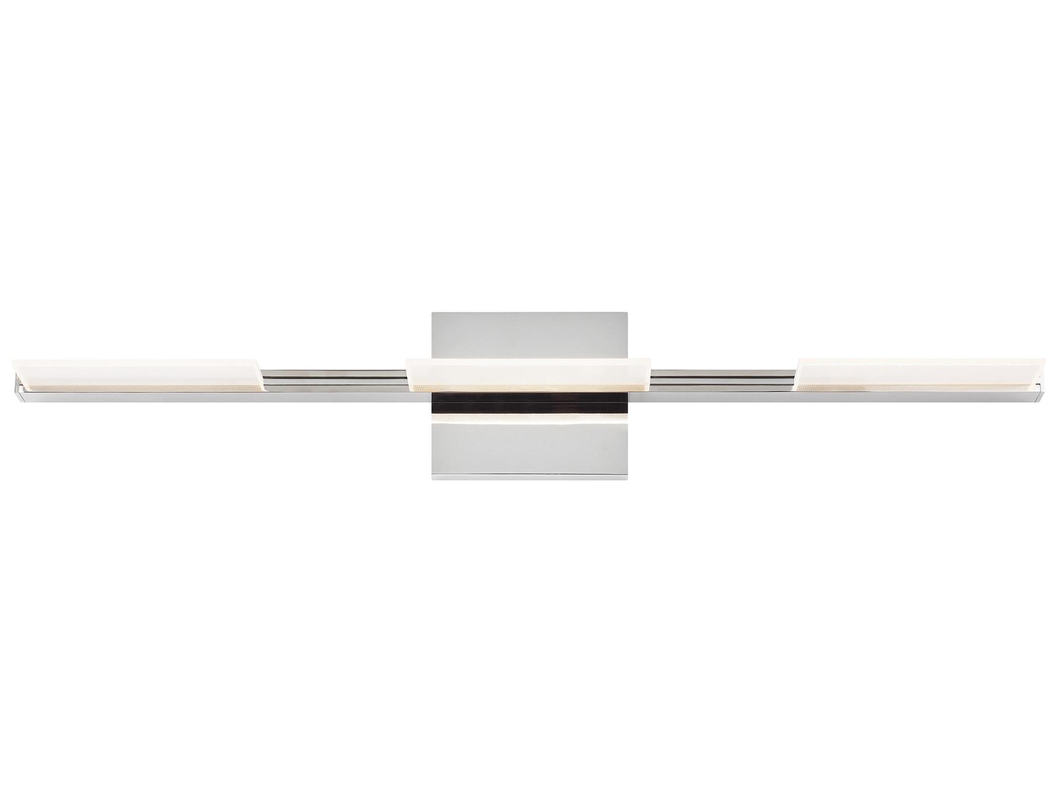 Visual Comfort Modern Tris 3-Light Chrome Vanity Light
