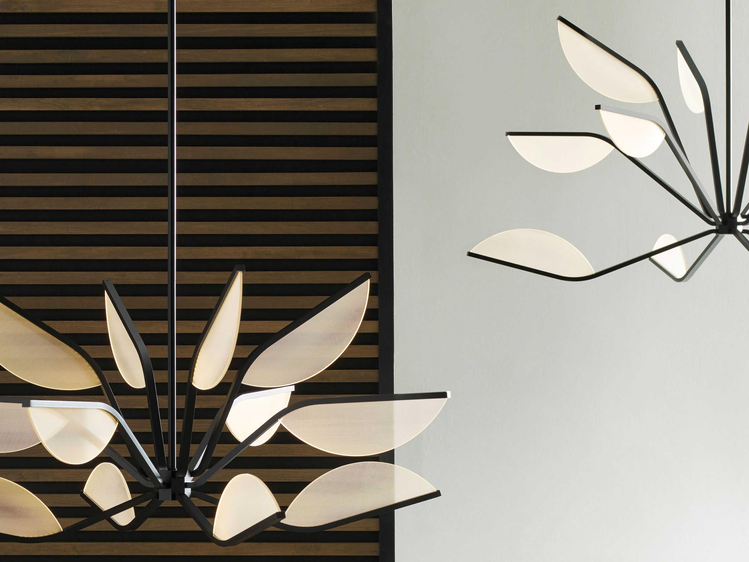 Visual Comfort Modern Belterra 1-Light Matte Black Chandelier