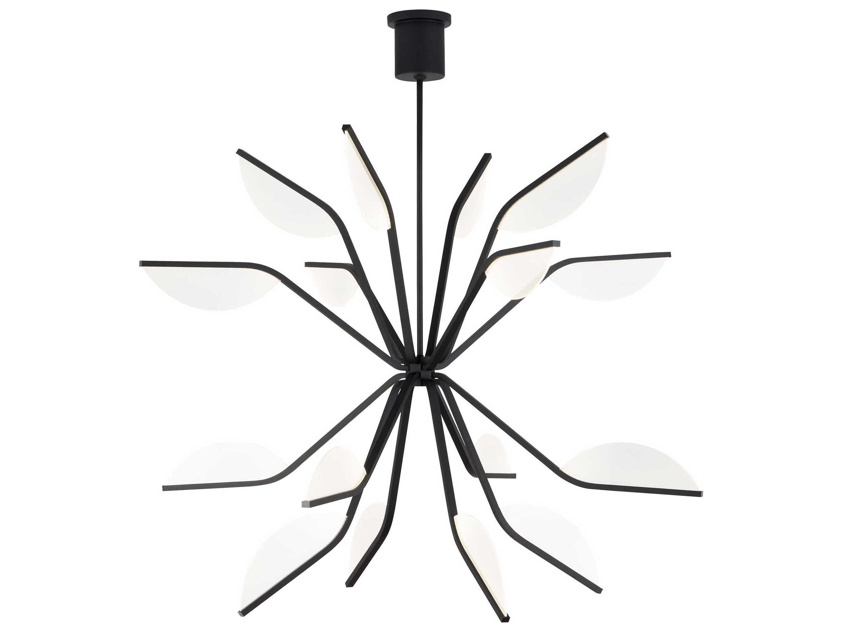 Visual Comfort Modern Belterra 16-Light Matte Black Chandelier