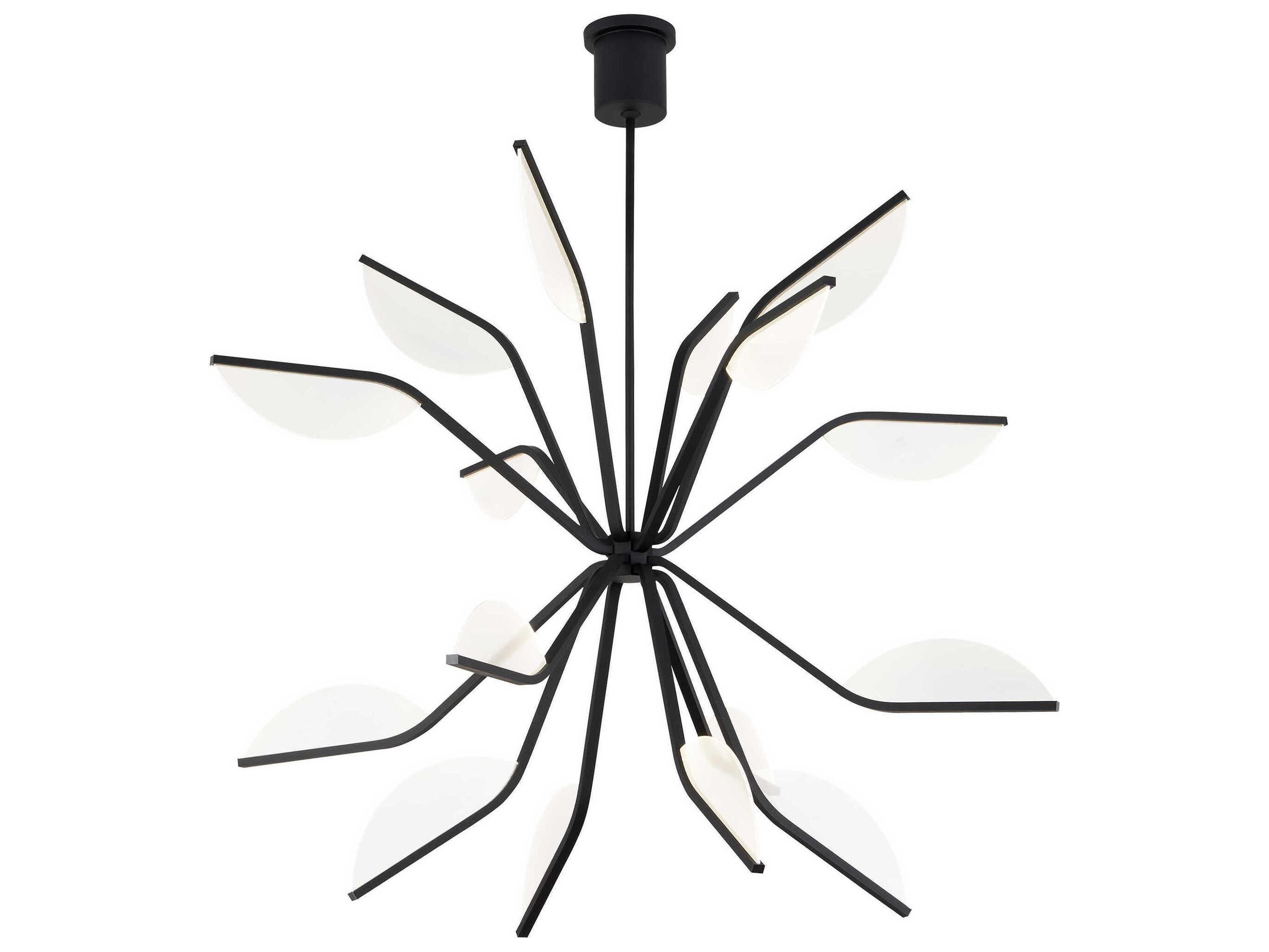 Visual Comfort Modern Belterra 16-Light Matte Black Chandelier