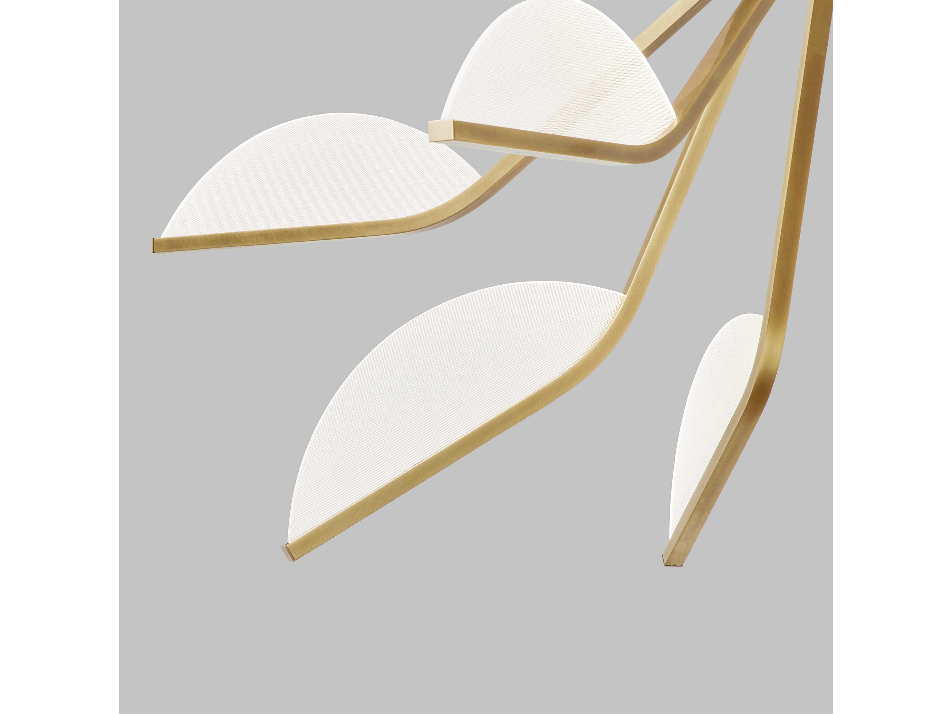 Visual Comfort Modern Belterra 16-Light Natural Brass Chandelier