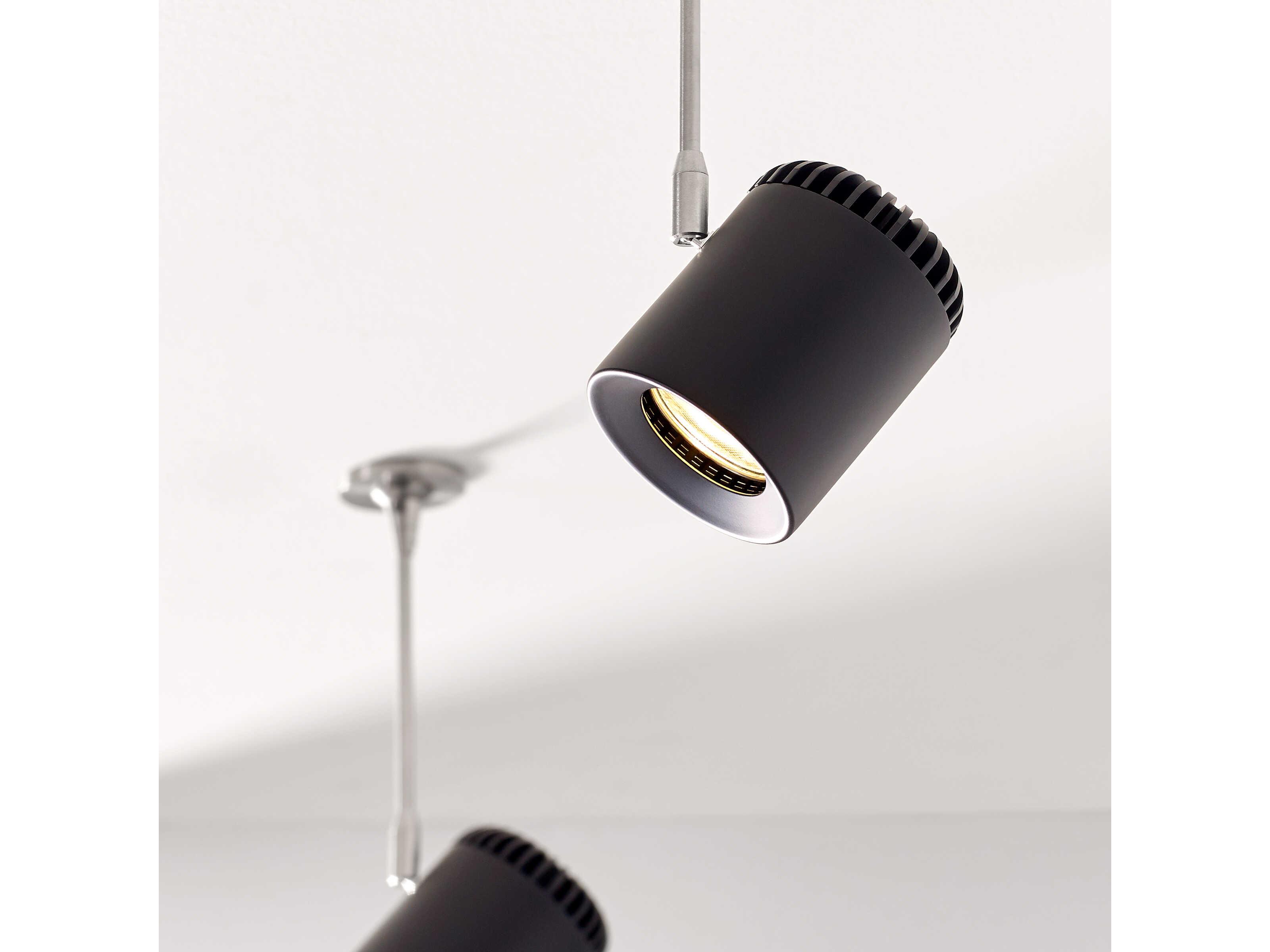 Visual Comfort Modern Burk 1-Light Black Round Spot Light