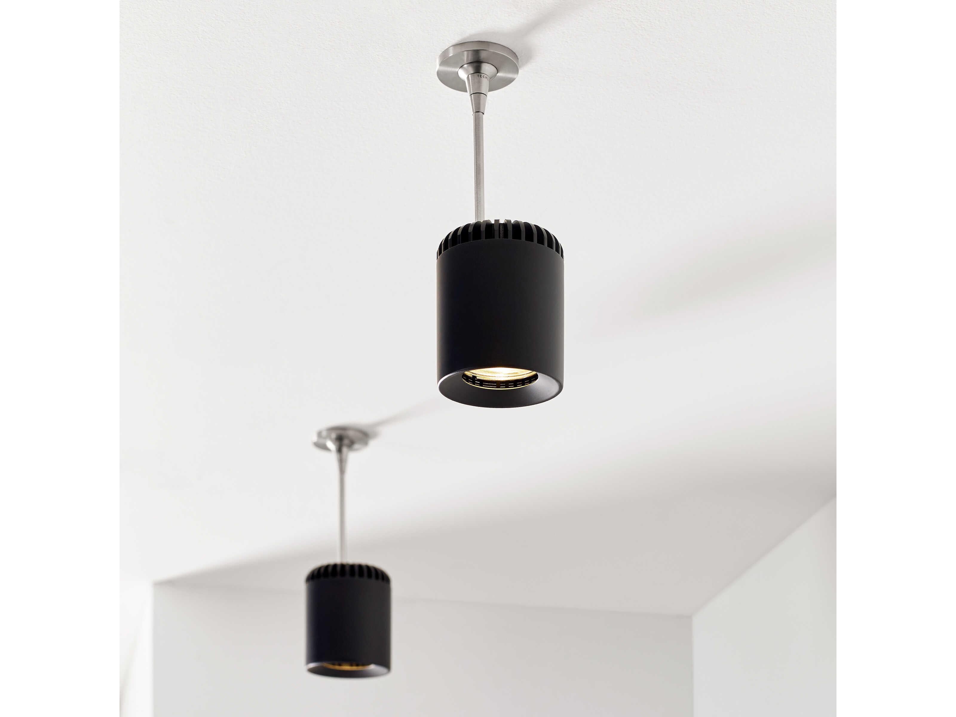 Visual Comfort Modern Burk 1-Light Black Round Spot Light