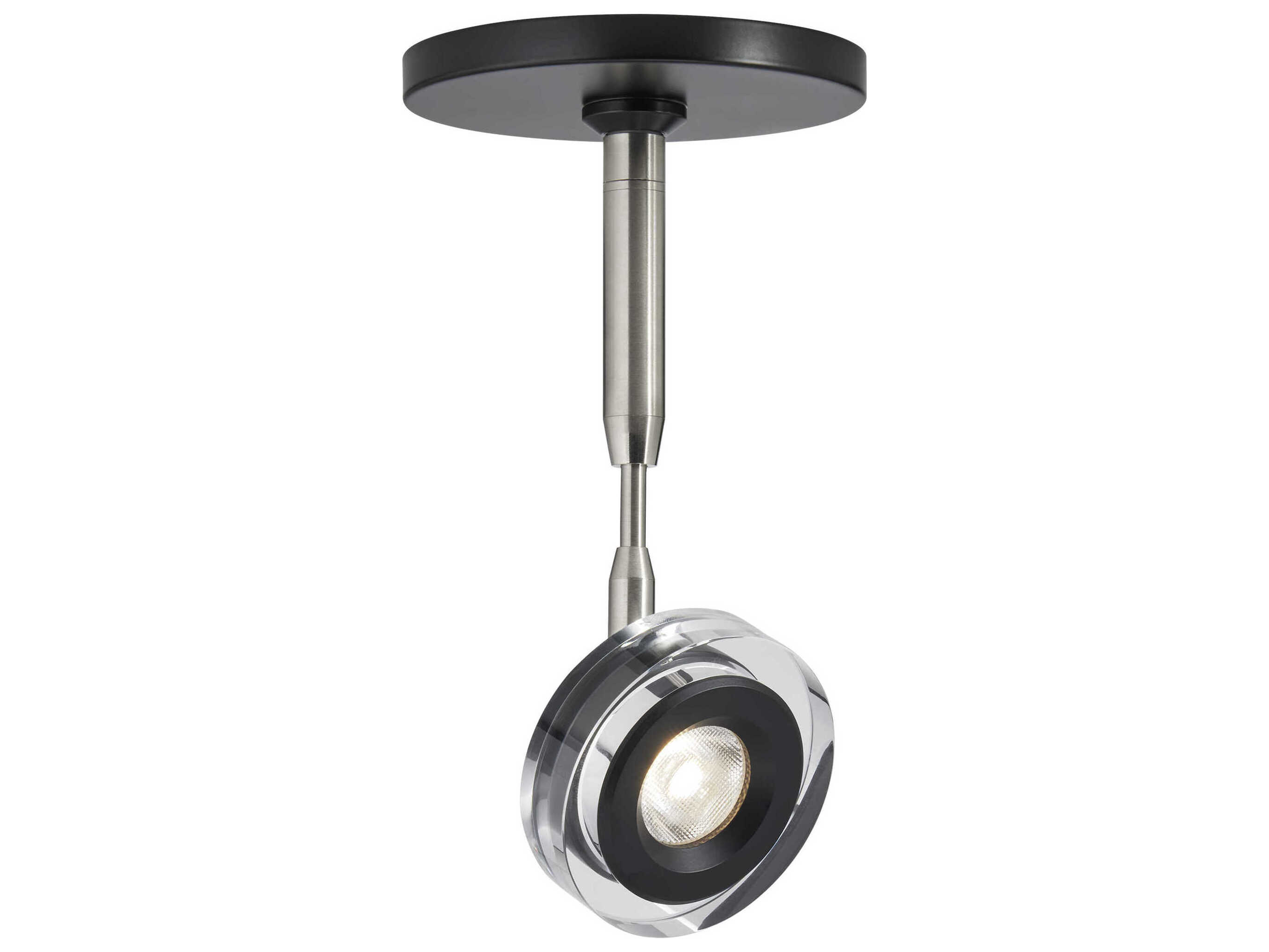 Visual Comfort Modern Brim 1-Light Matte Black Round Spot Light