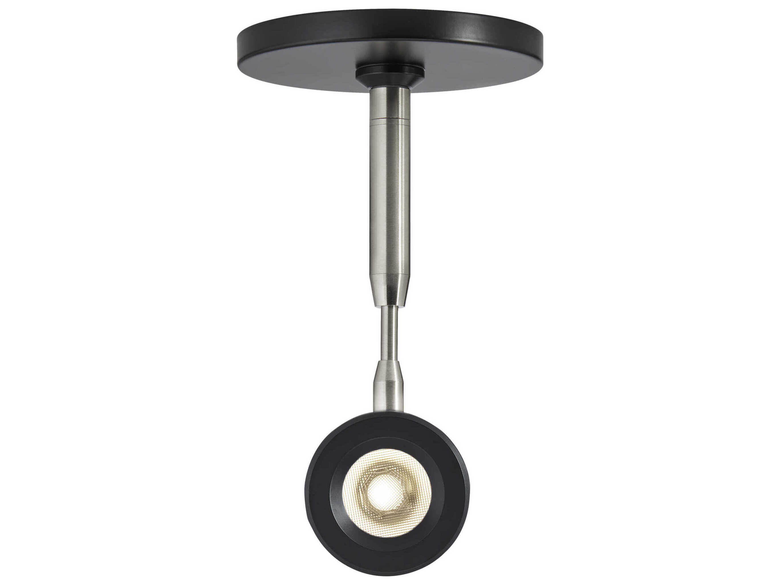 Visual Comfort Modern Brim 1-Light Matte Black Round Spot Light