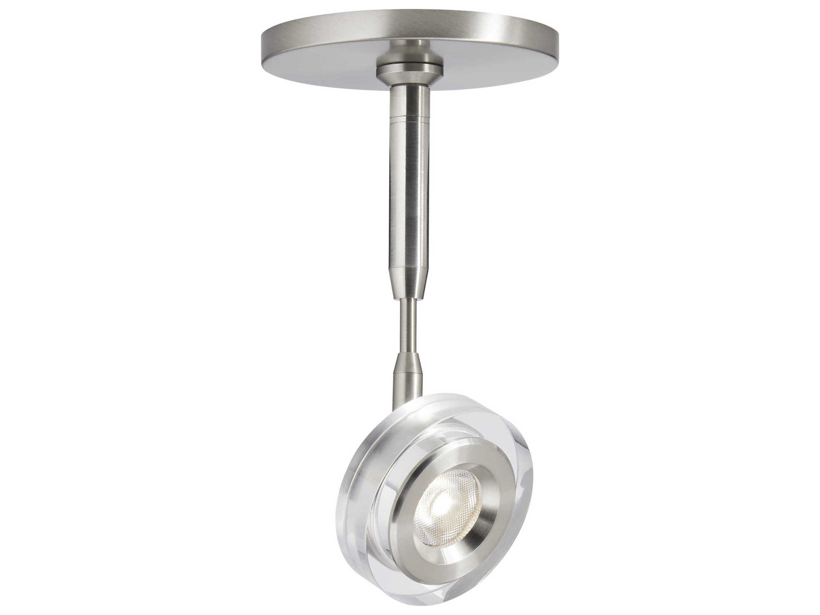 Visual Comfort Modern Brim 1-Light Satin Nickel Round Spot Light