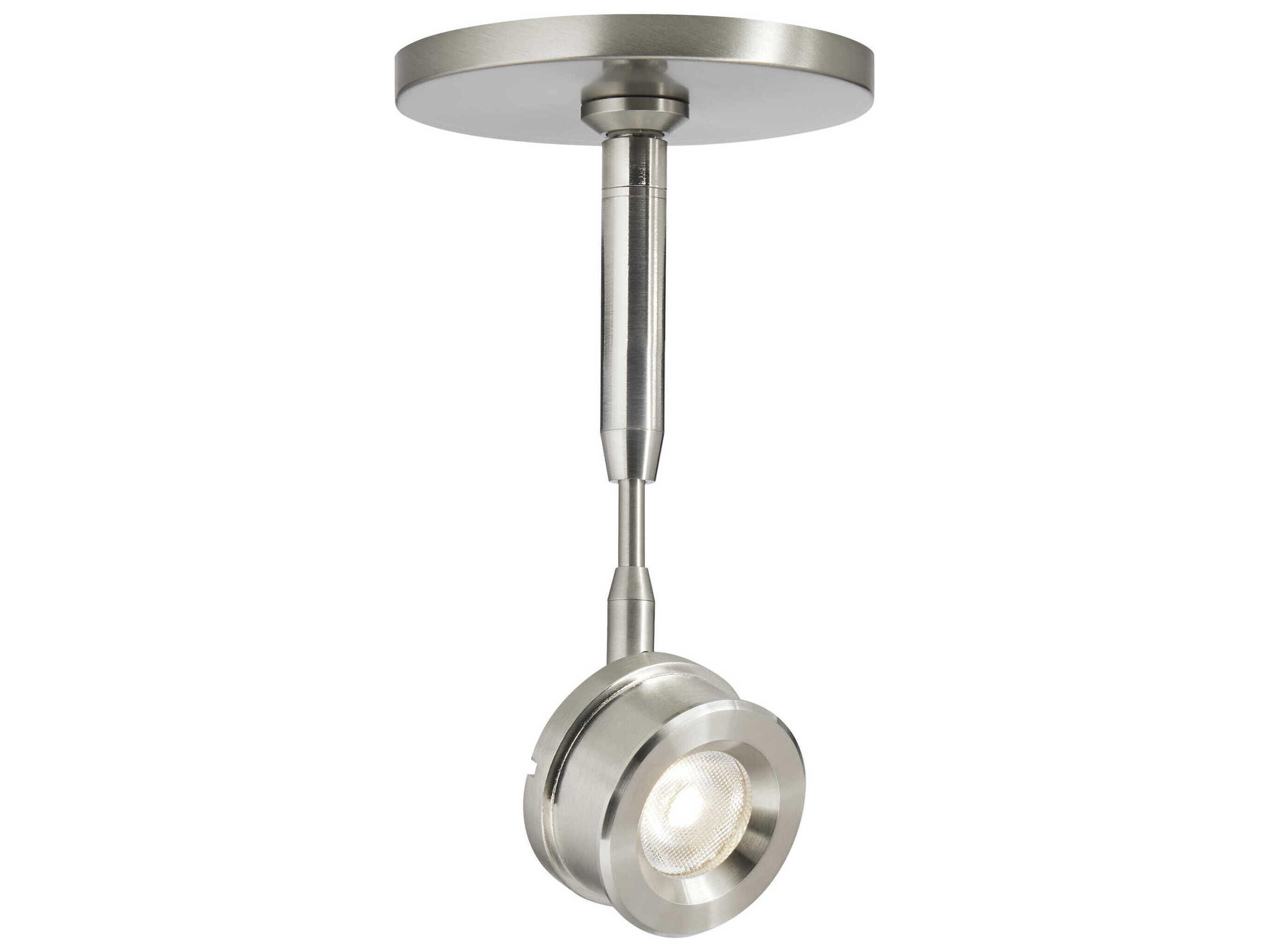 Visual Comfort Modern Brim 1-Light Satin Nickel Round Spot Light