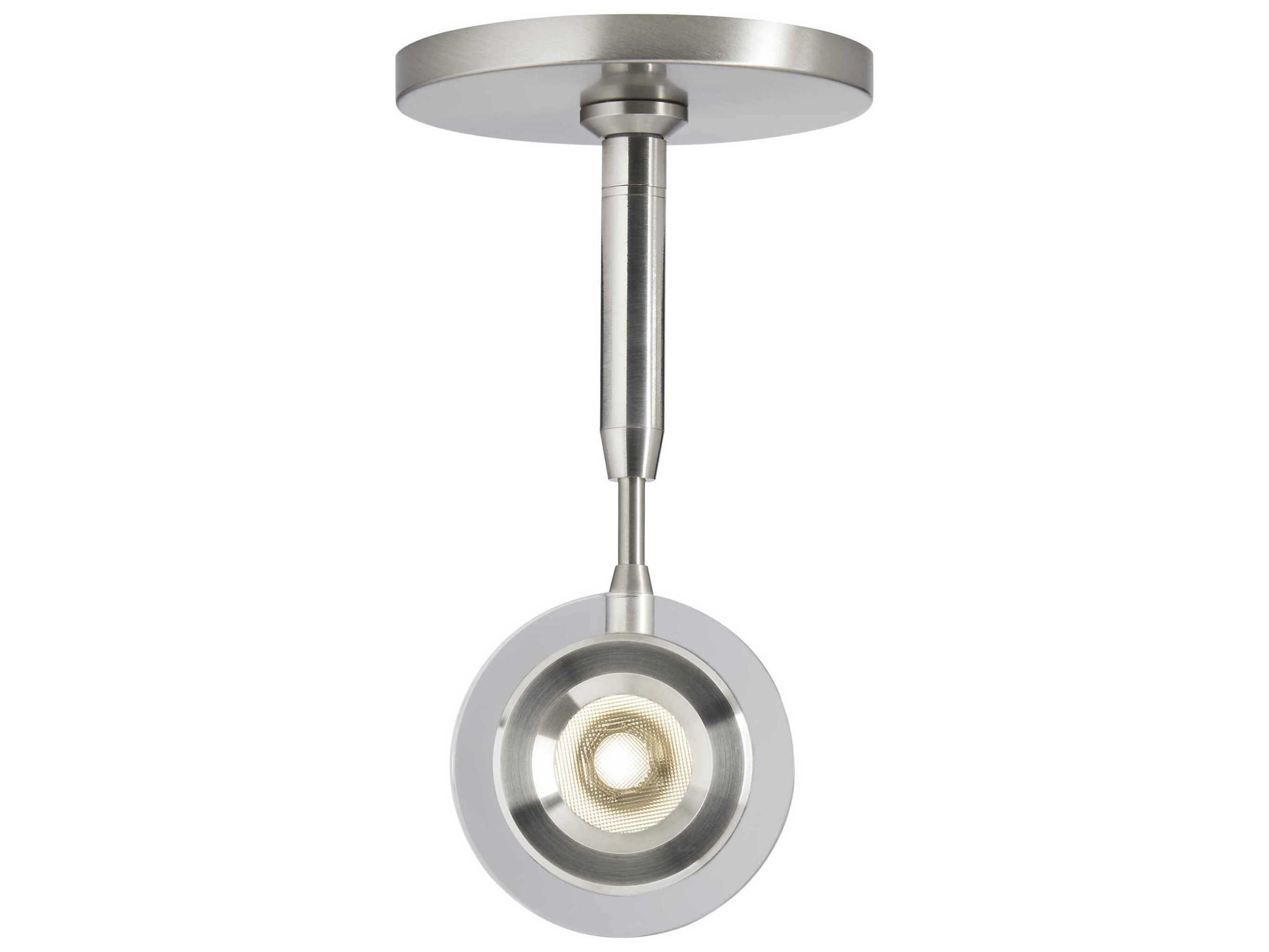 Visual Comfort Modern Brim 1-Light Satin Nickel Round Spot Light