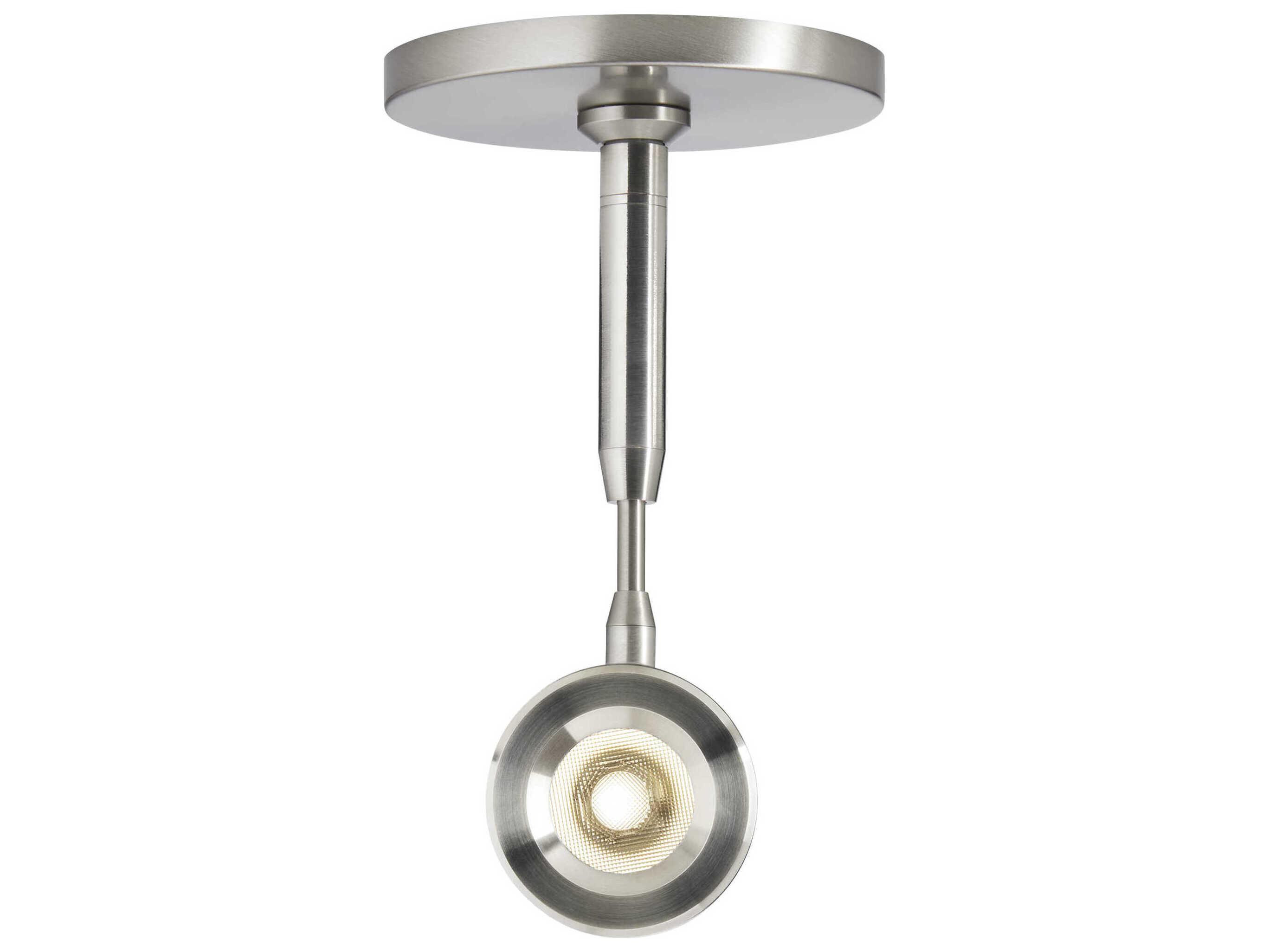 Visual Comfort Modern Brim 1-Light Satin Nickel Round Spot Light