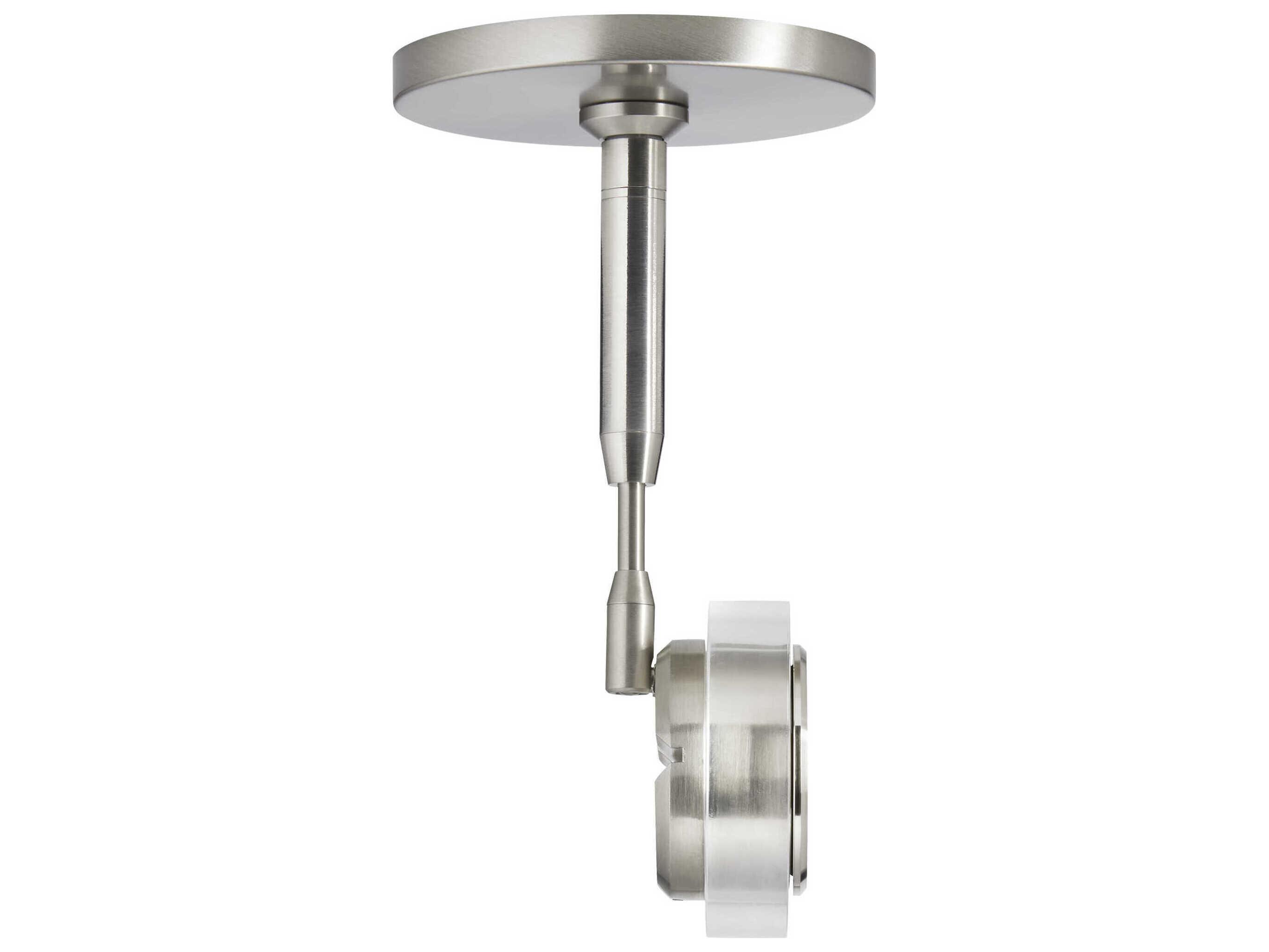 Visual Comfort Modern Brim 1-Light Satin Nickel Round Spot Light