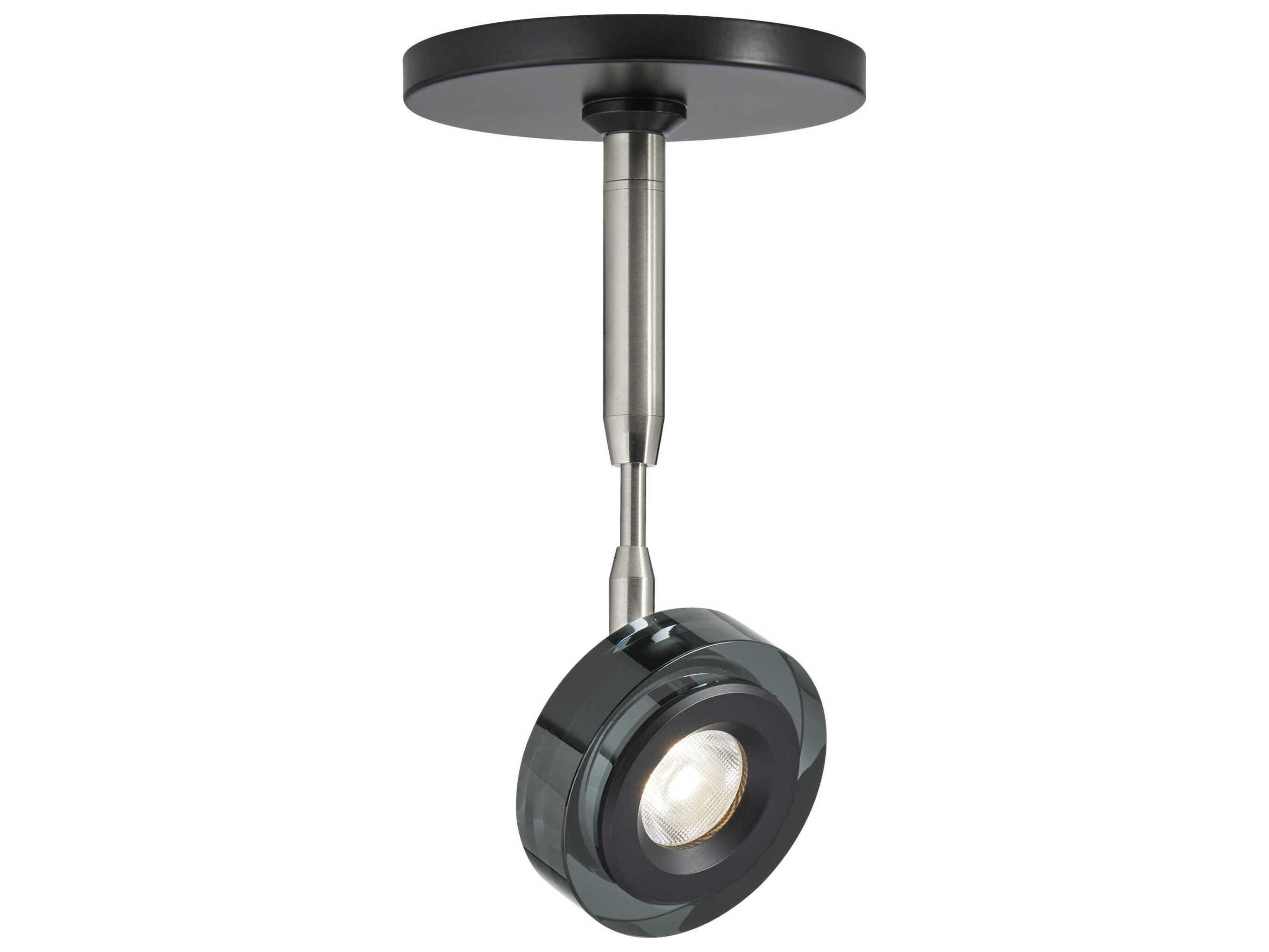 Visual Comfort Modern Brim 1-Light Matte Black Round Spot Light