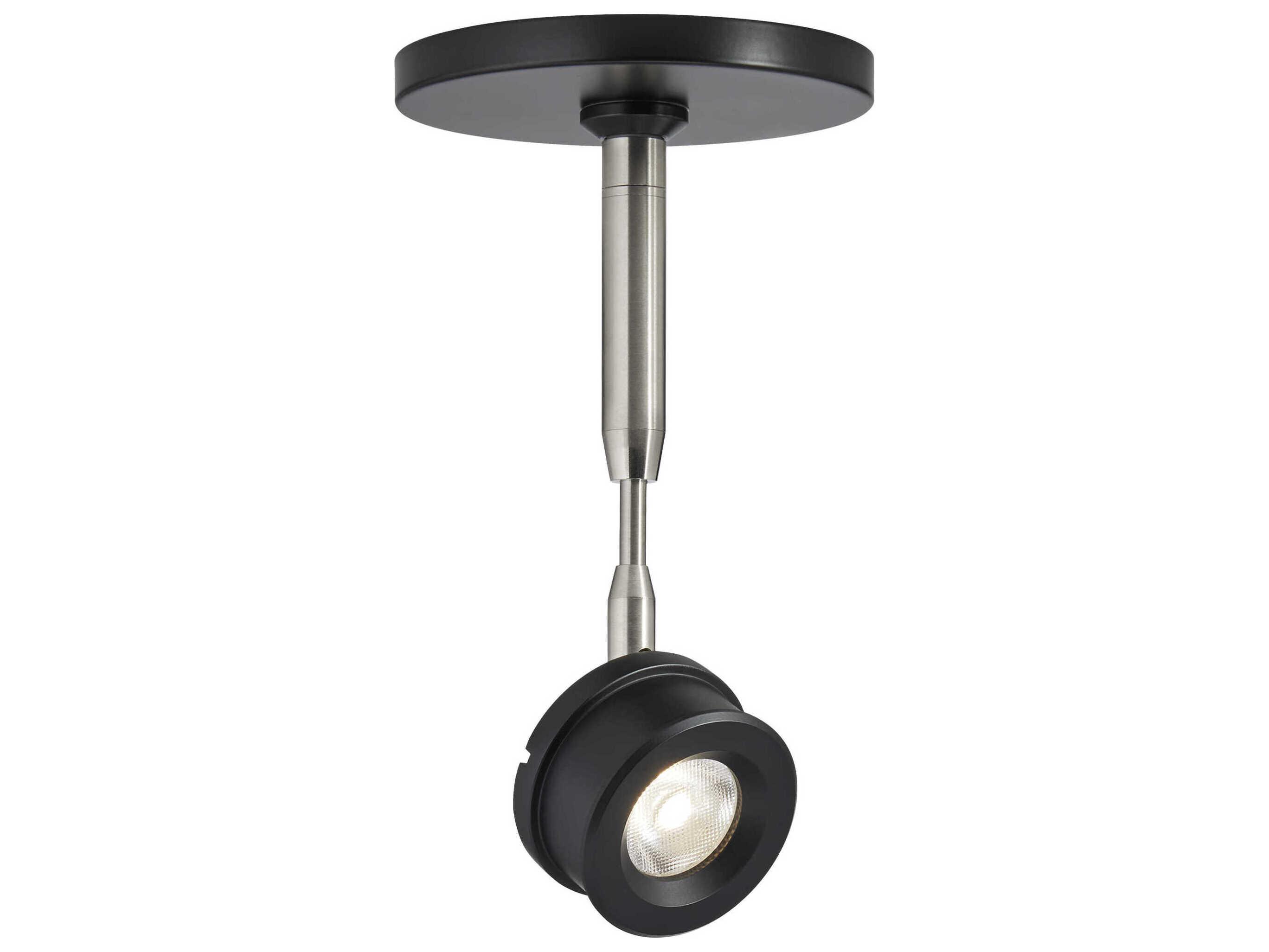 Visual Comfort Modern Brim 1-Light Matte Black Round Spot Light