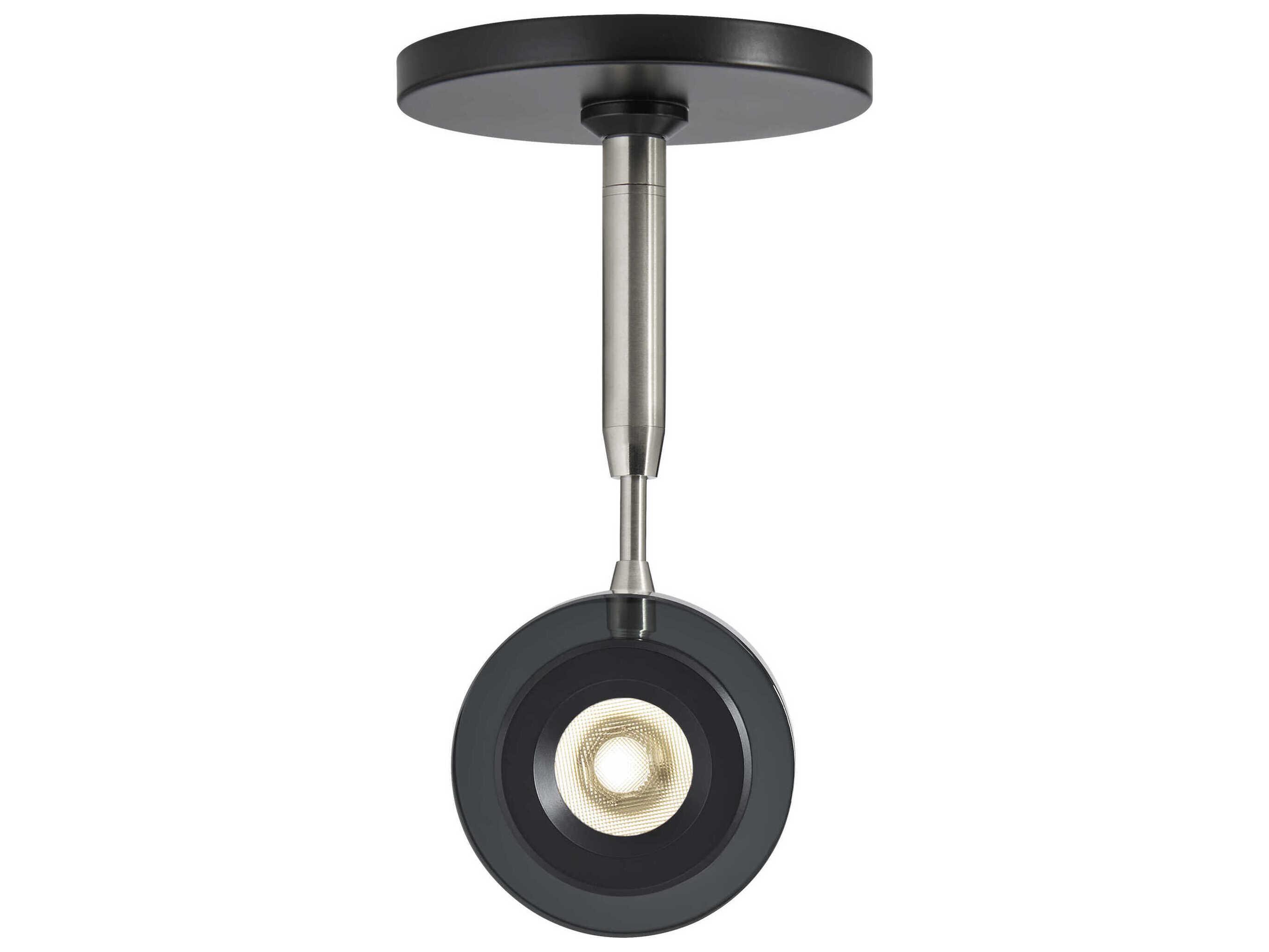 Visual Comfort Modern Brim 1-Light Matte Black Round Spot Light