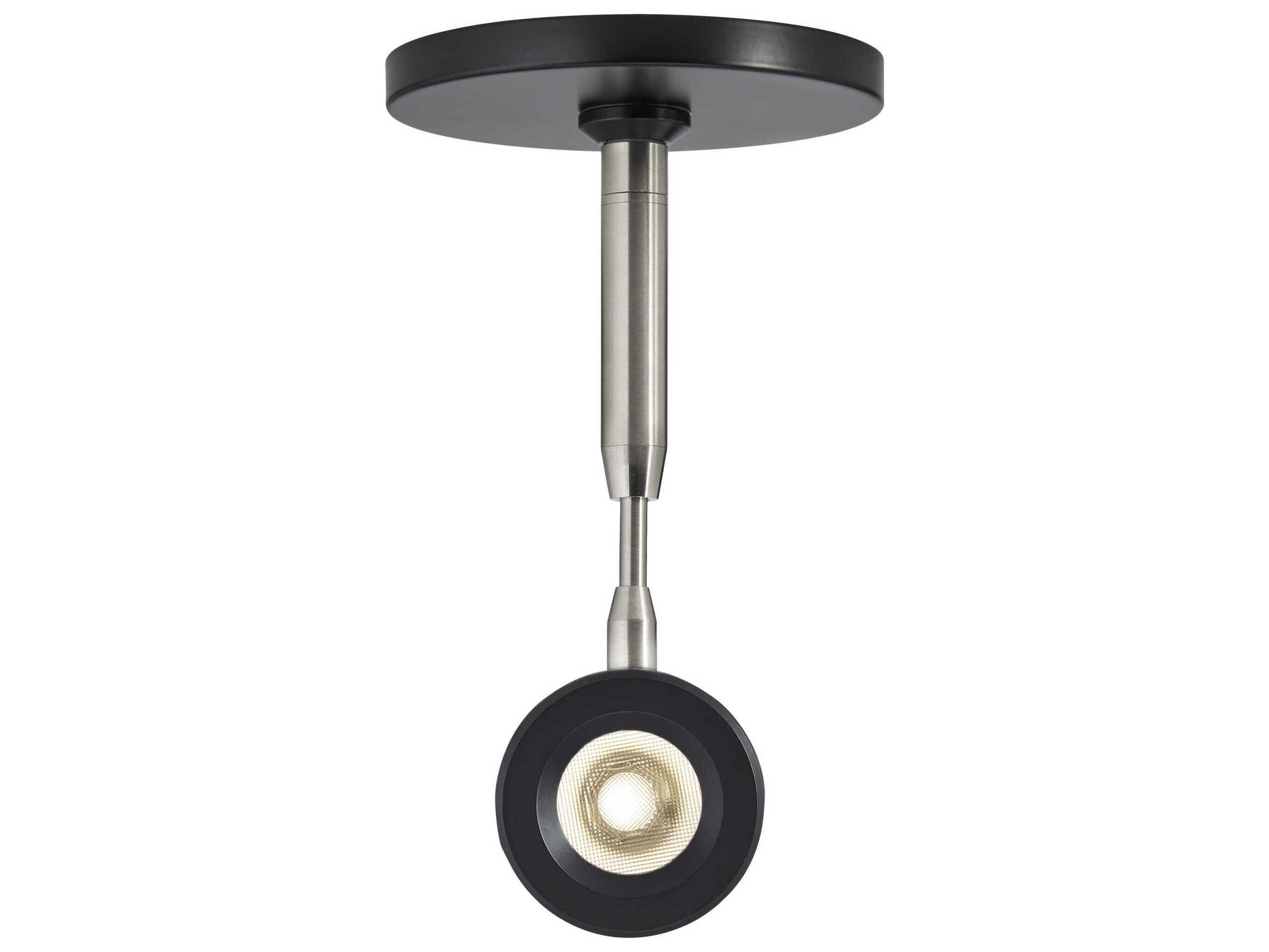 Visual Comfort Modern Brim 1-Light Matte Black Round Spot Light