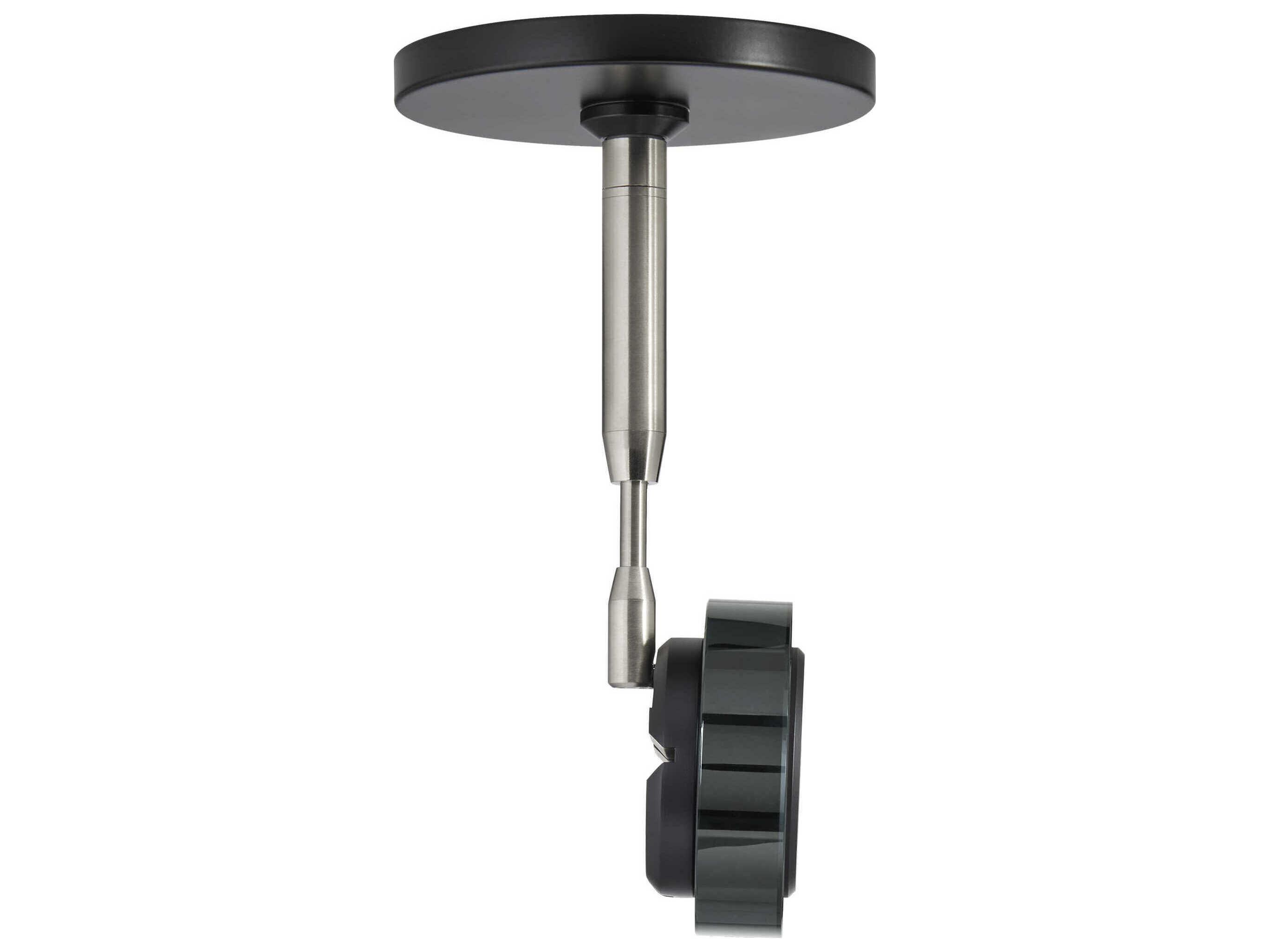 Visual Comfort Modern Brim 1-Light Matte Black Round Spot Light