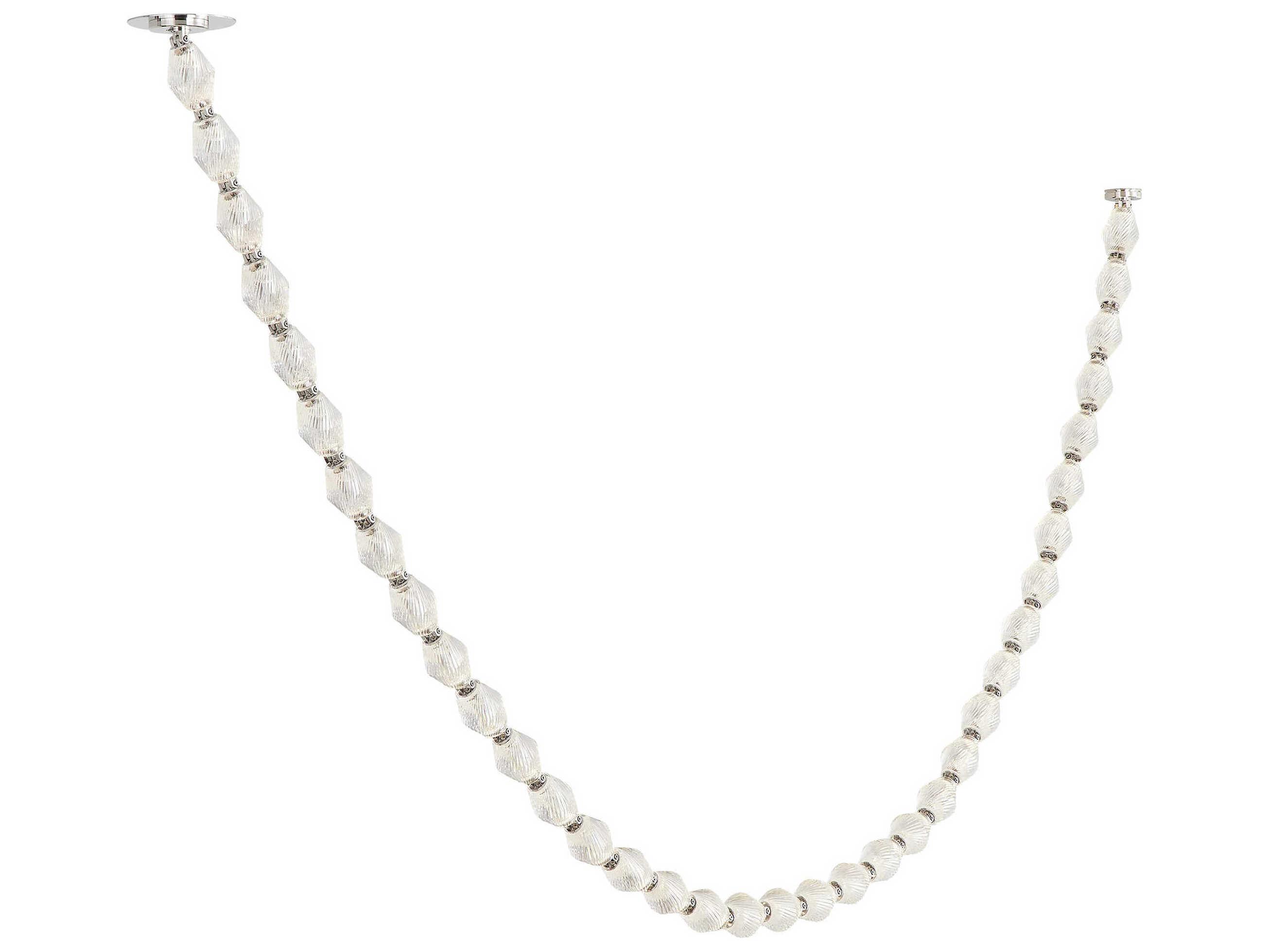 Visual Comfort Modern Collier 1-Light Polished Nickel Linear Chandelier