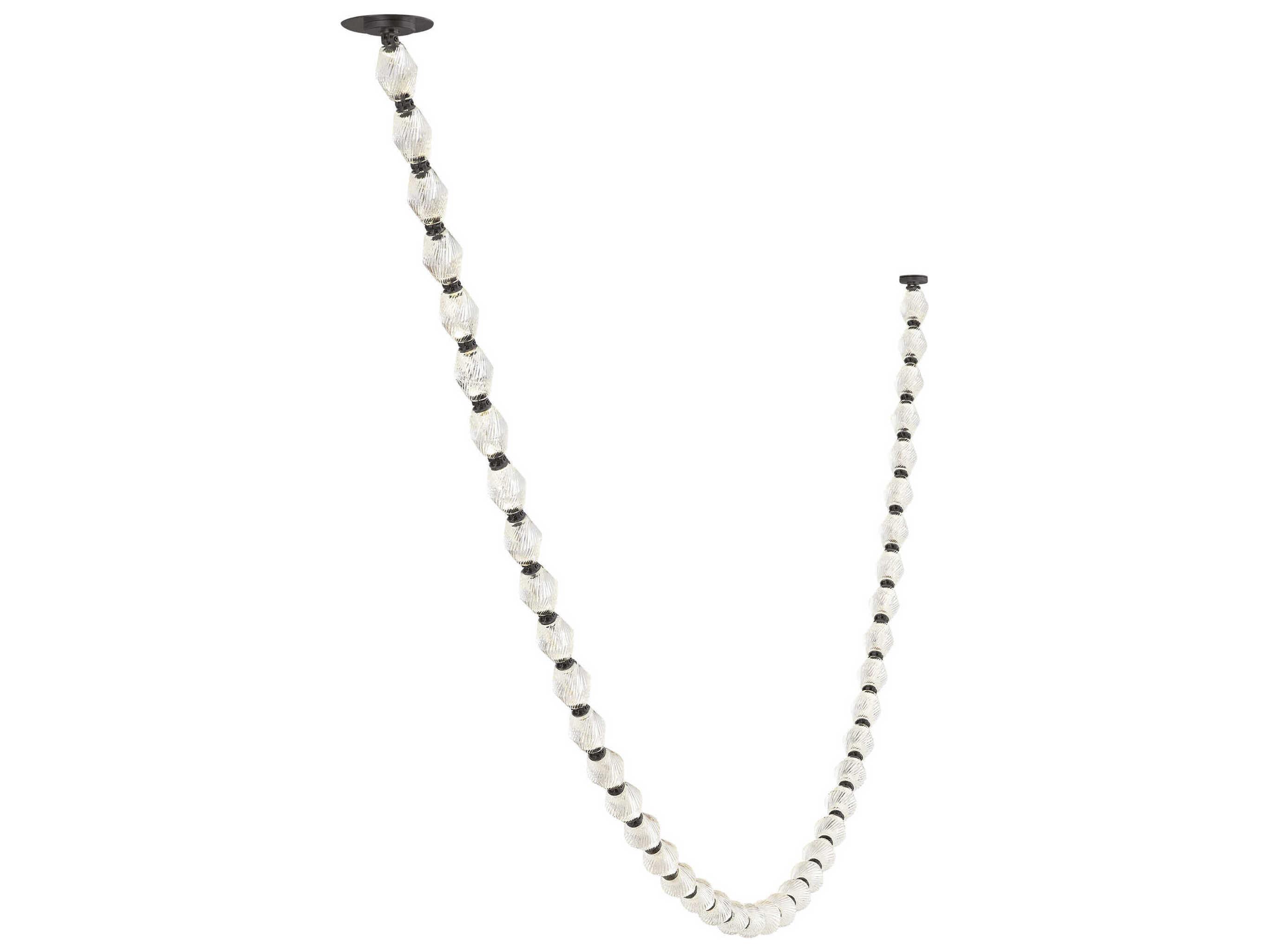 Visual Comfort Modern Collier 1-Light Dark Bronze Linear Chandelier