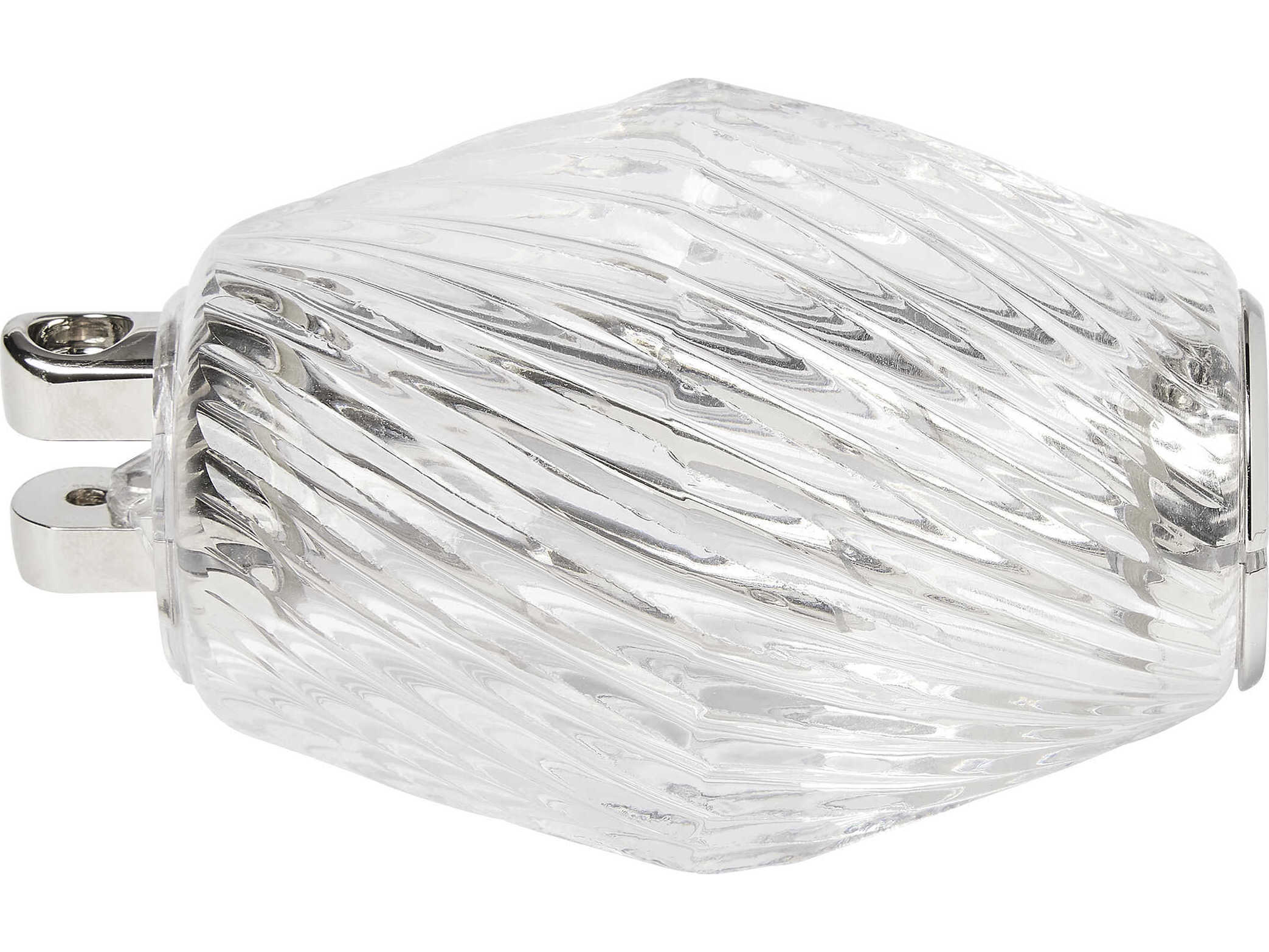 Visual Comfort Modern Collier 1-Light Polished Nickel Linear Chandelier