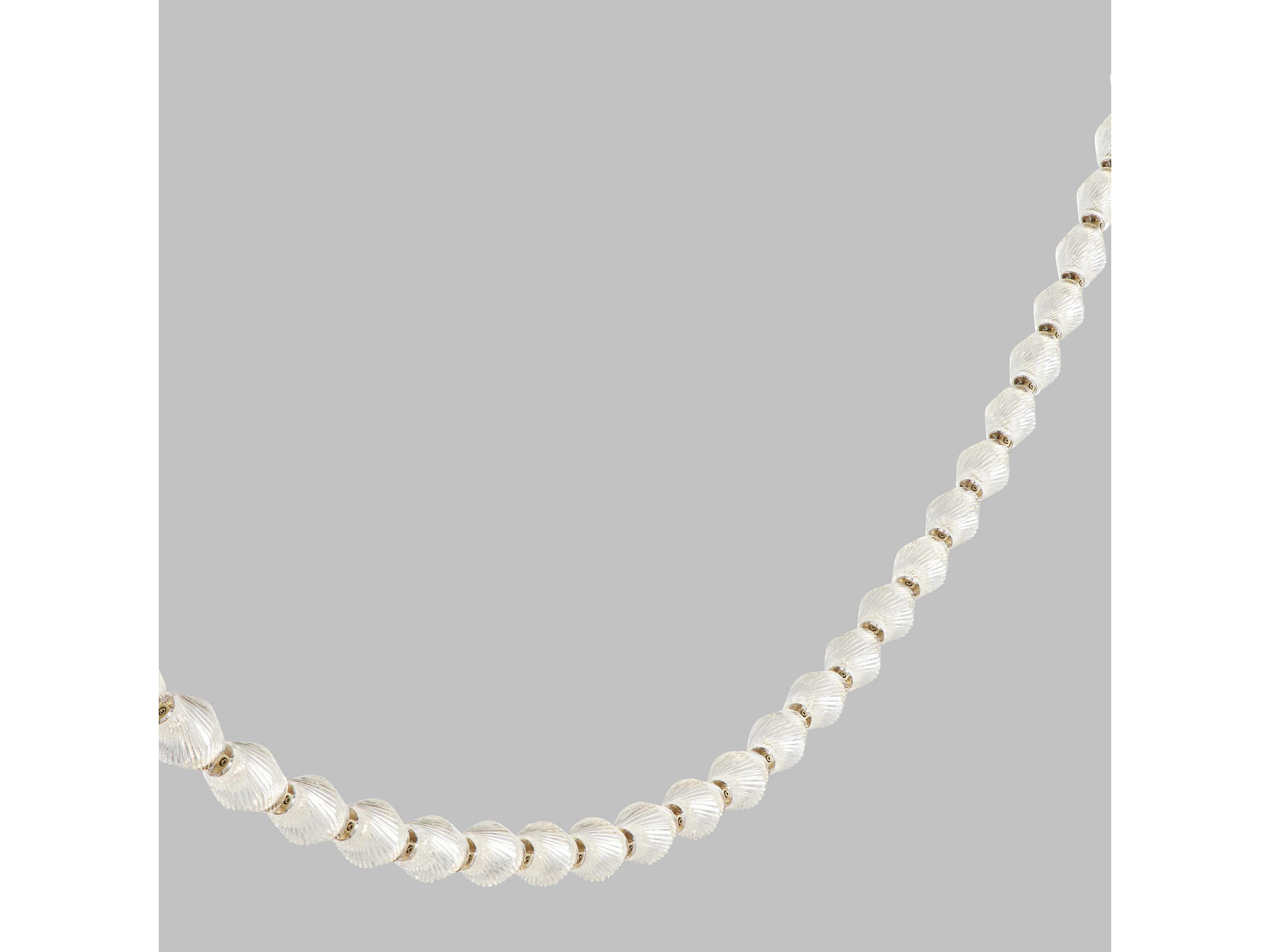 Visual Comfort Modern Collier 1-Light Natural Brass Linear Chandelier