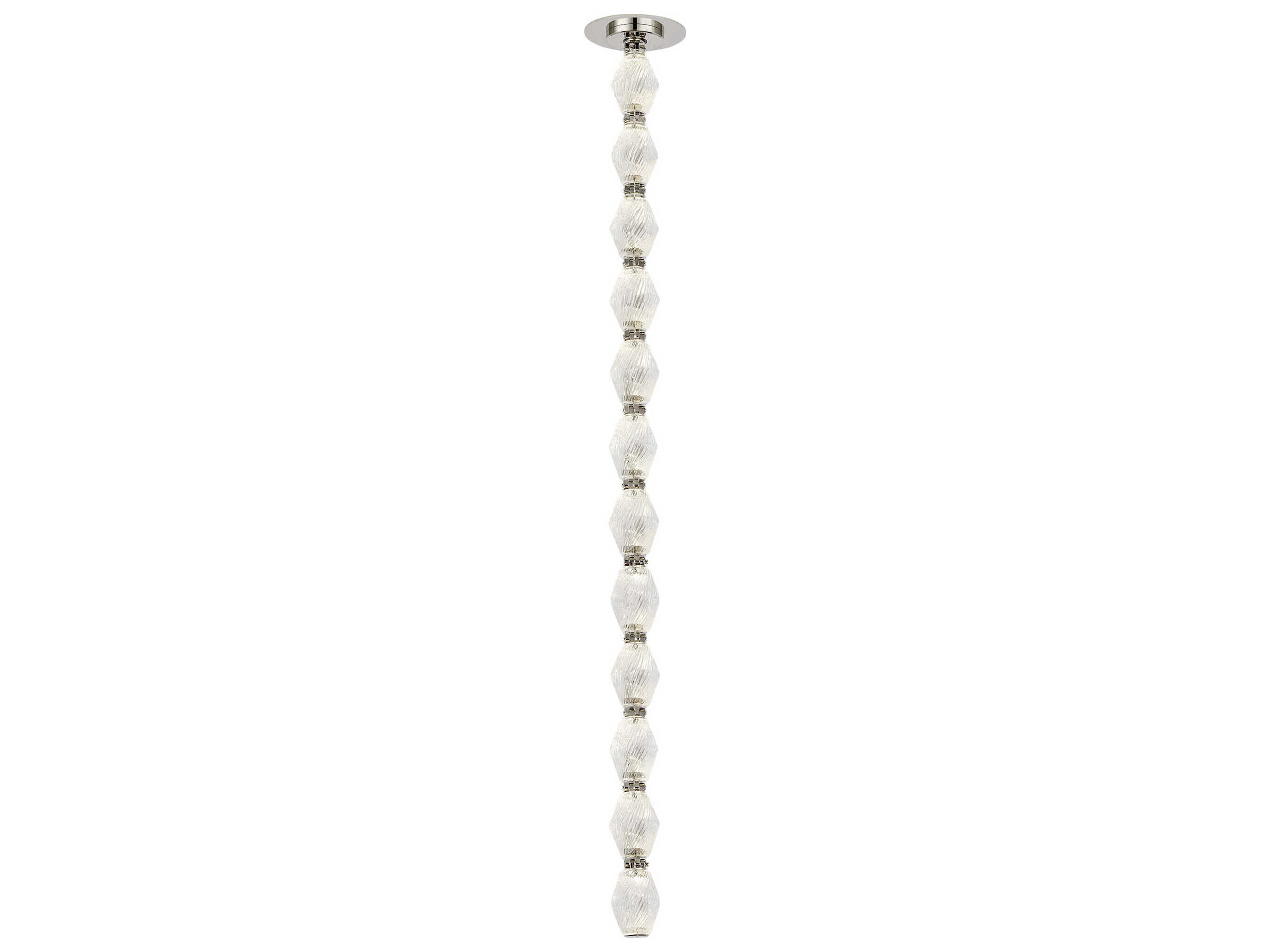 Visual Comfort Modern Collier 1-Light Polished Nickel Linear Mini Pendant