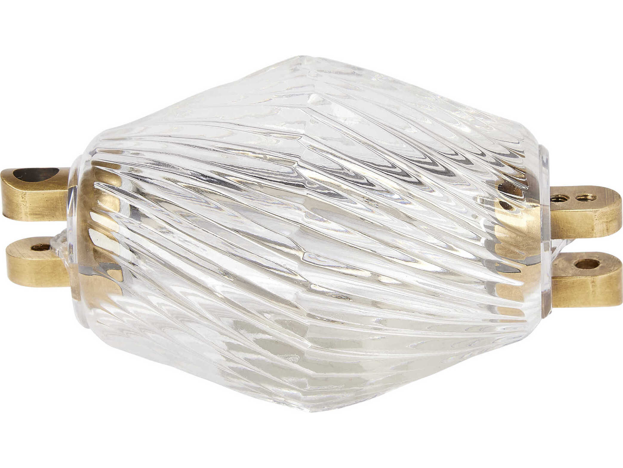 Visual Comfort Modern Collier 1-Light Natural Brass Linear Chandelier