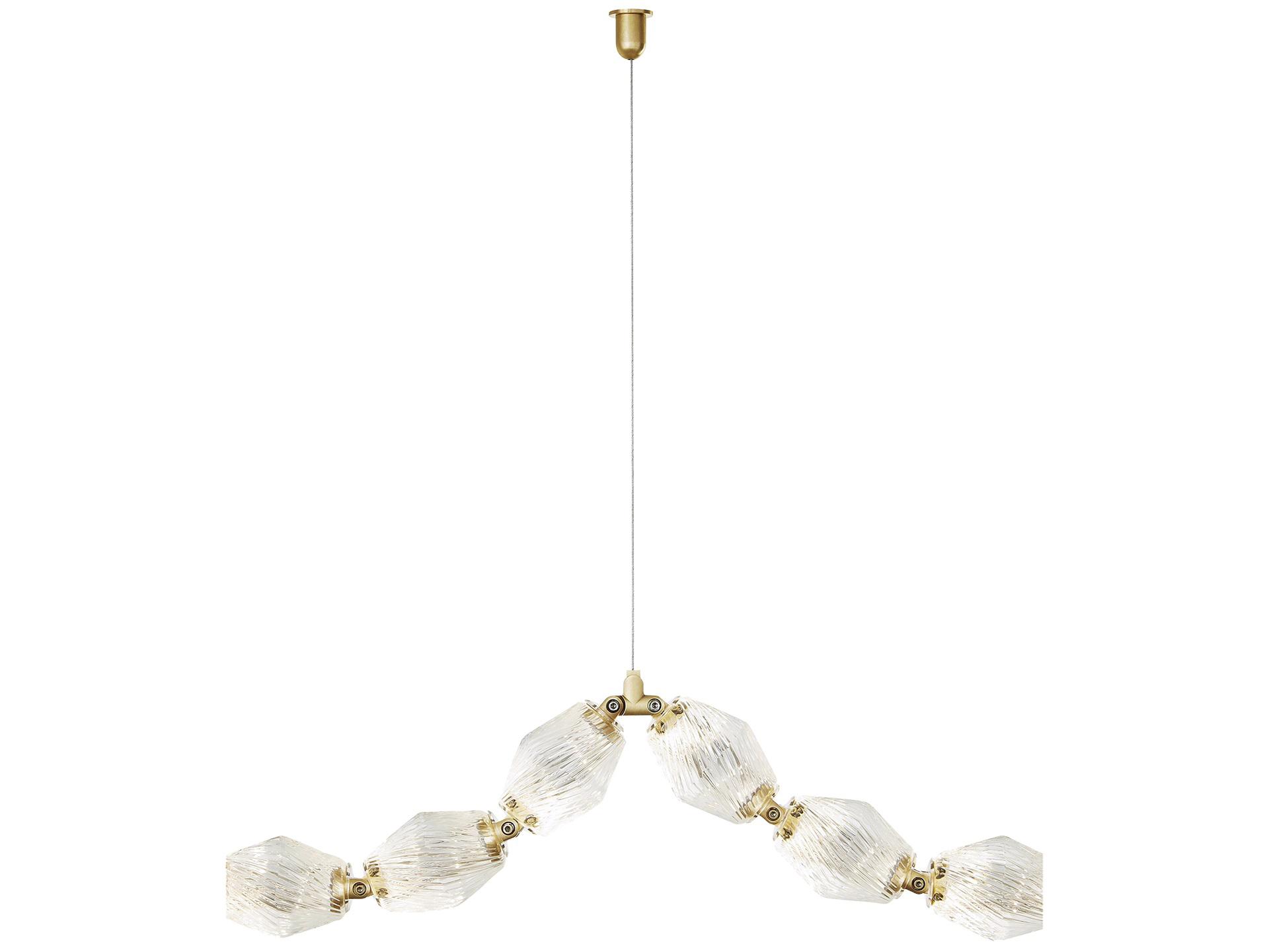 Visual Comfort Modern Collier Natural Brass Swag Cable