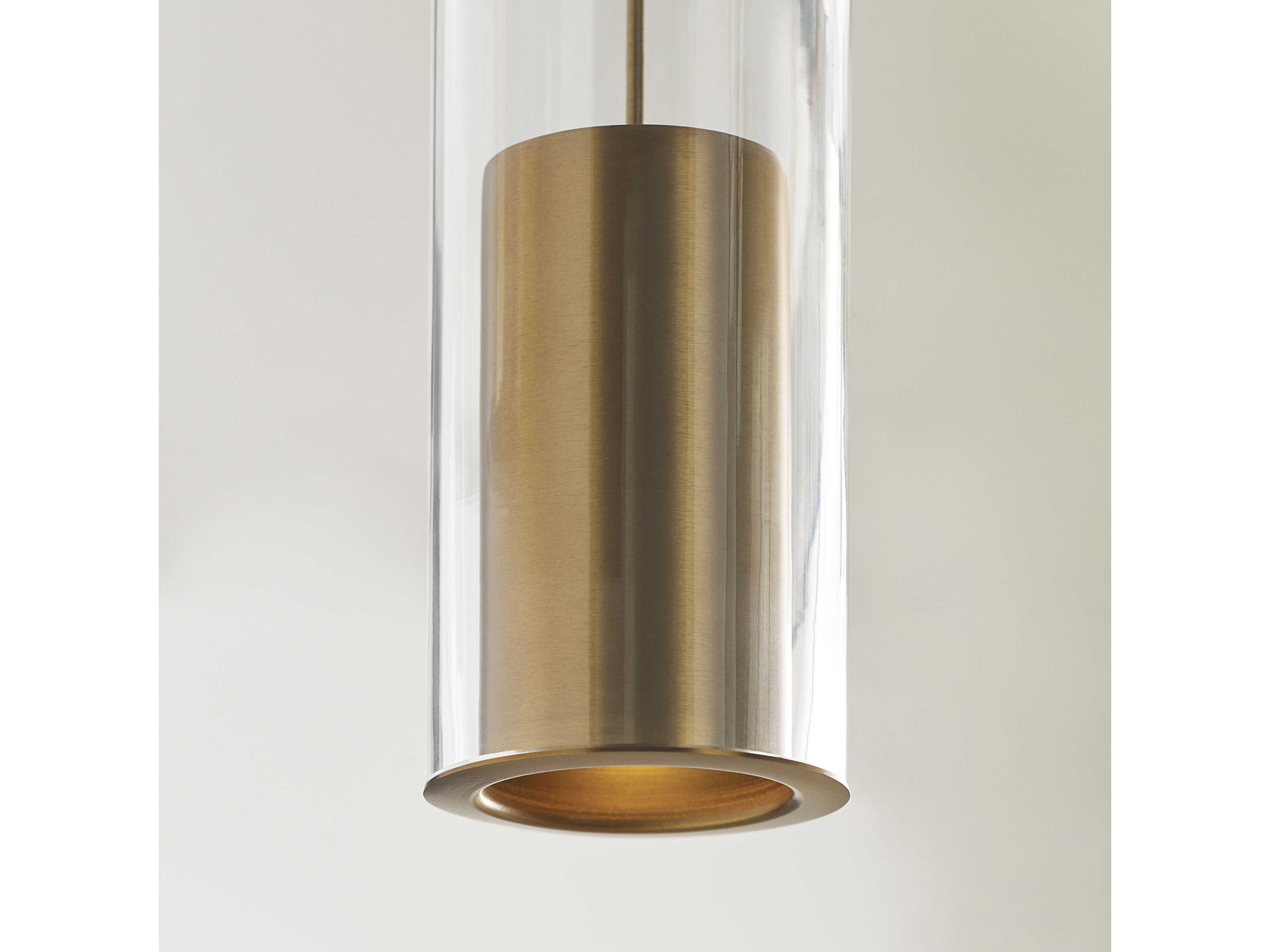 Visual Comfort Modern Captra 9-Light Aged Brass Chandelier