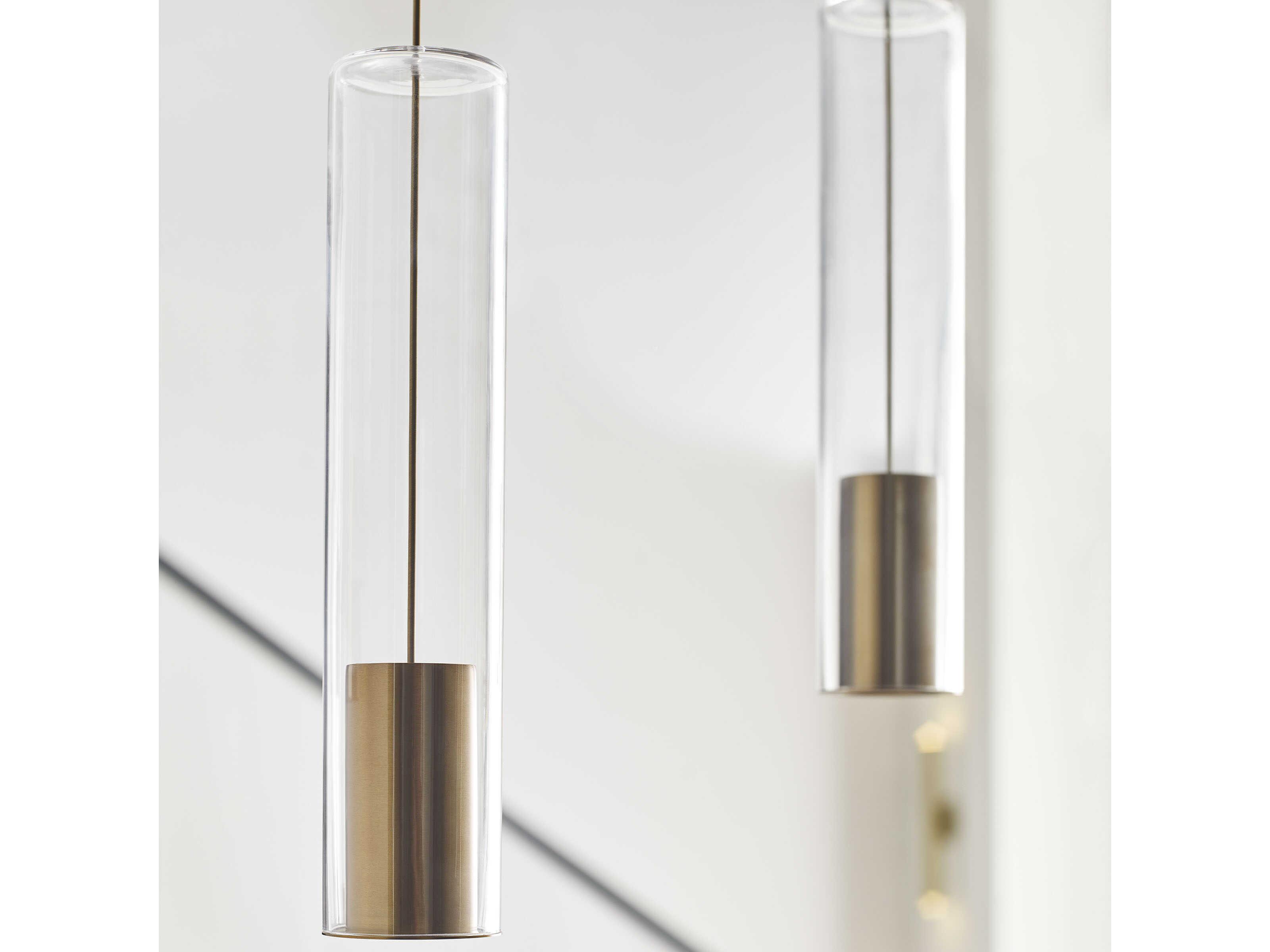 Visual Comfort Modern Captra 9-Light Aged Brass Chandelier
