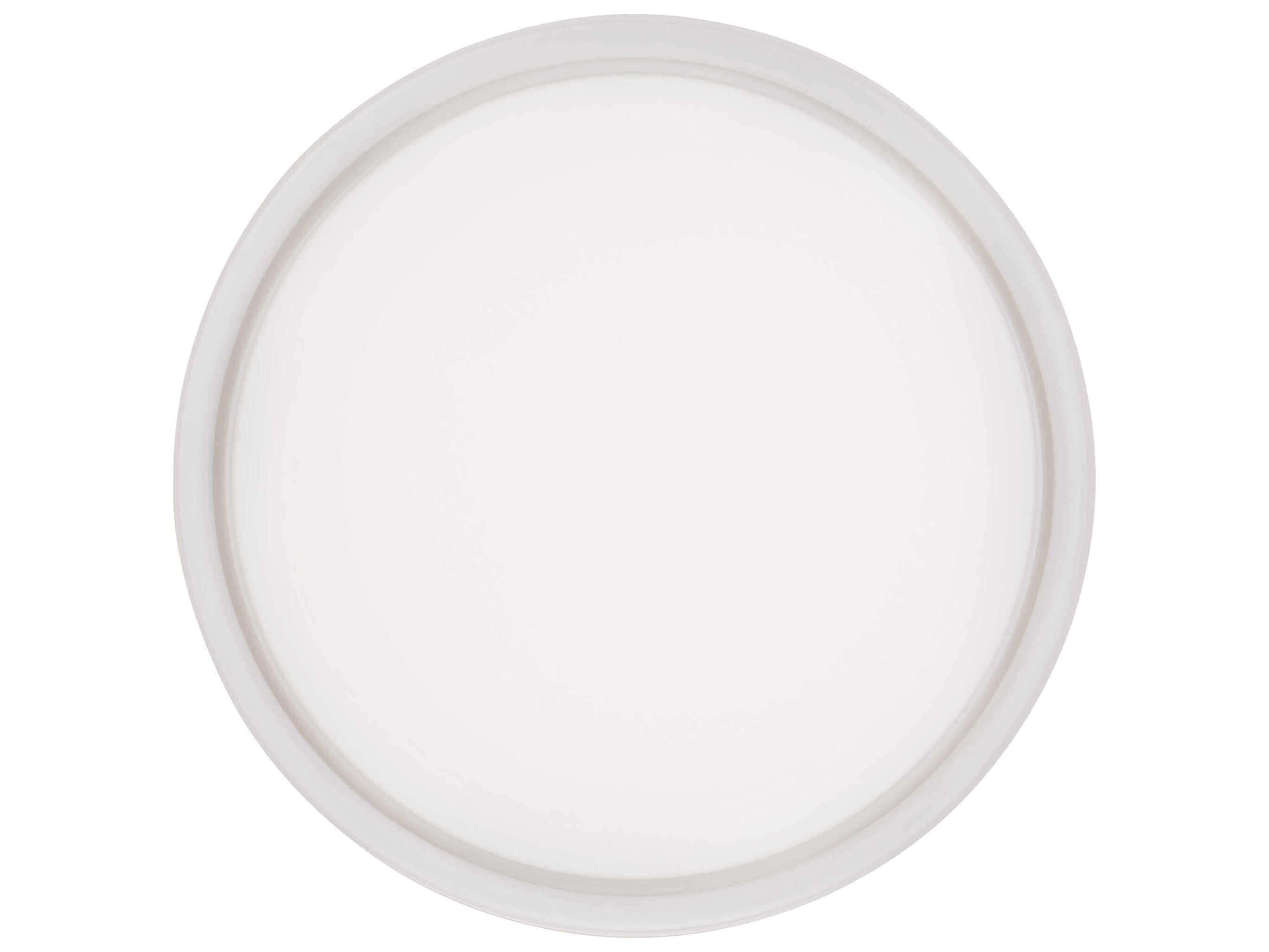 Visual Comfort Modern Cirque 1-Light Satin Nickel Flush Mount