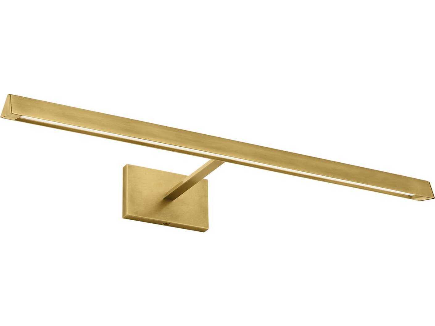 Visual Comfort Modern Dessau 1-Light Natural Brass Picture Light