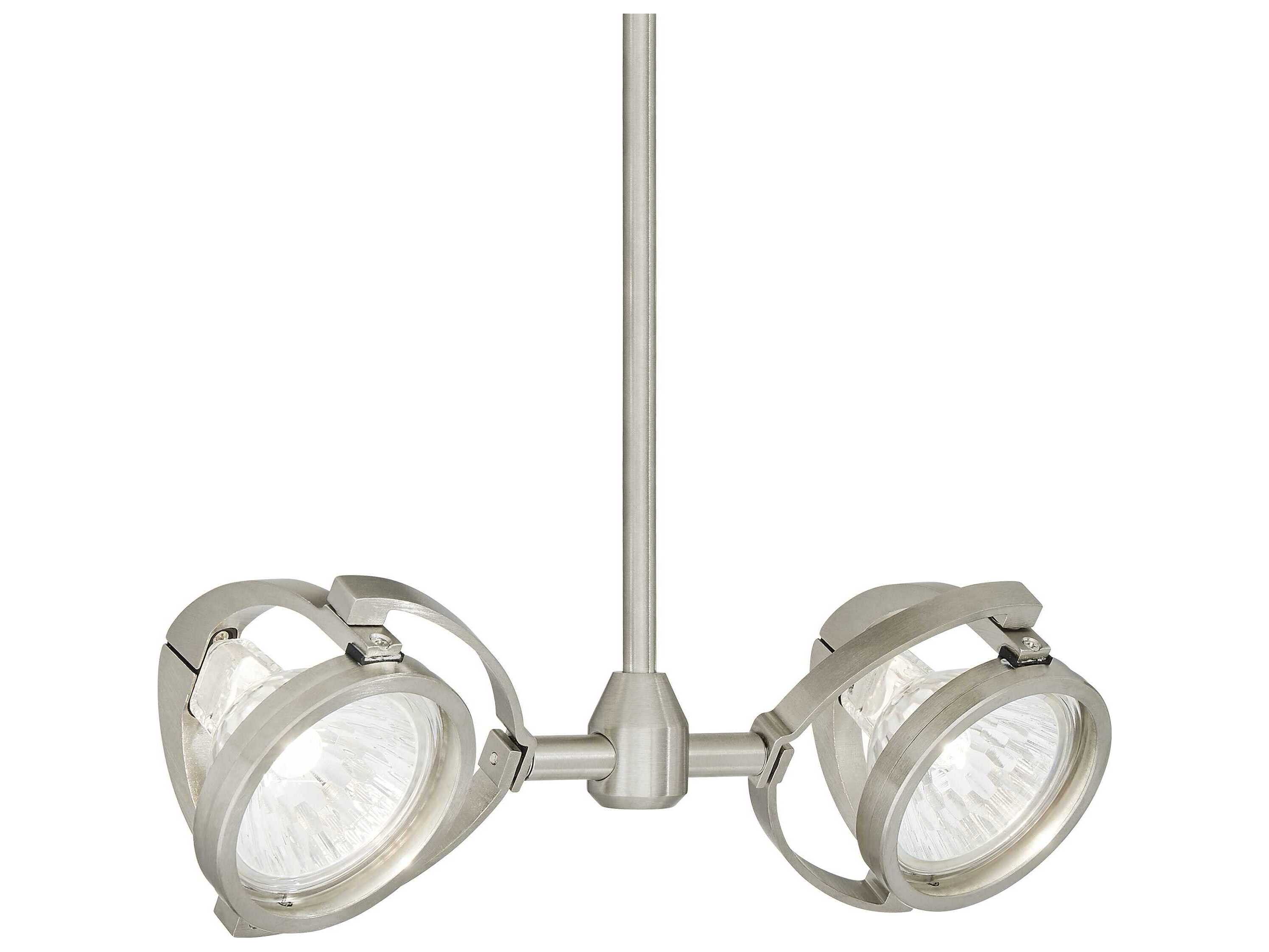 Visual Comfort Modern Elton 2-Light Satin Nickel Spot Light