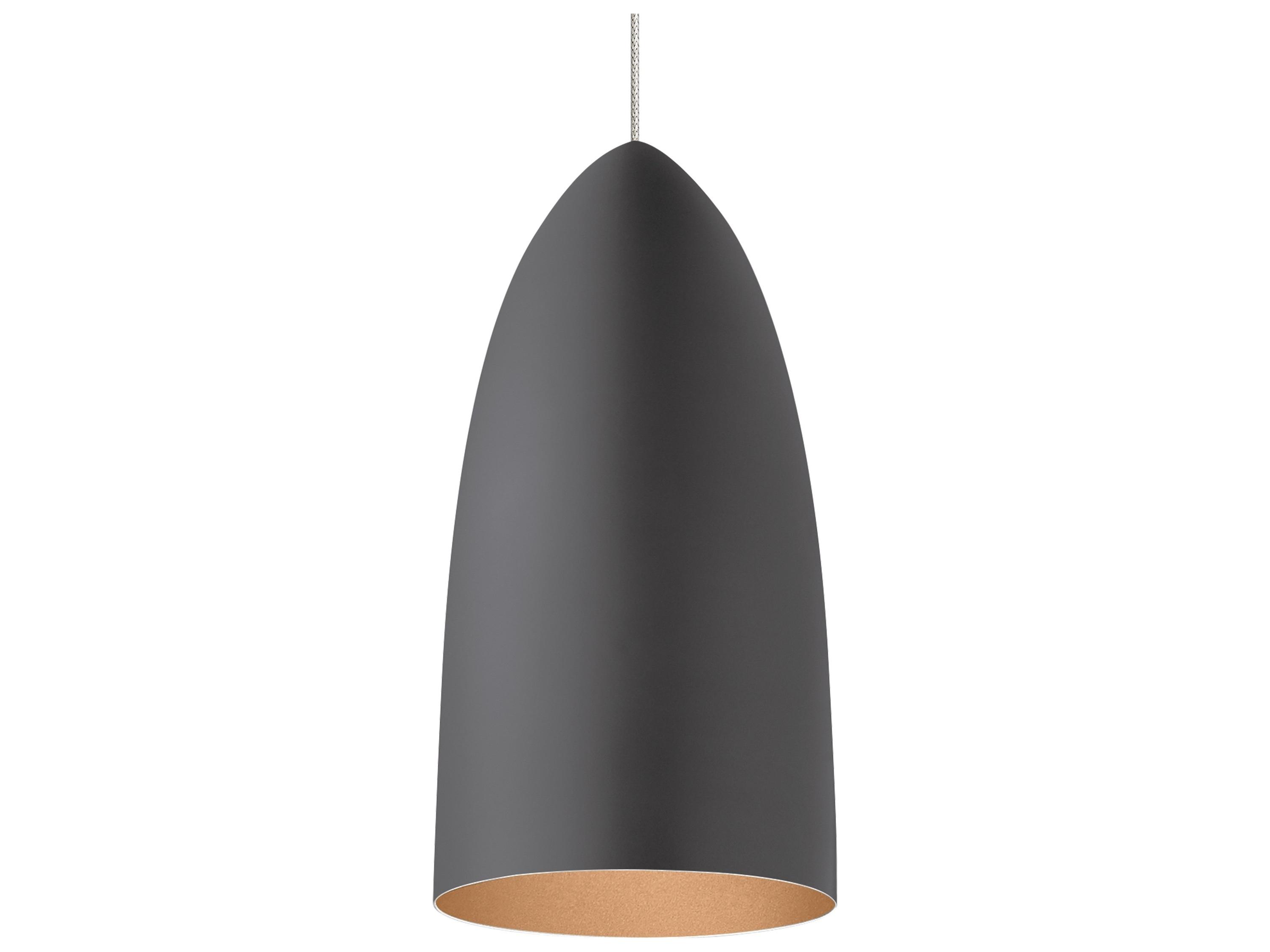 Visual Comfort Modern Signal 1-Light Sat Nickel LED Mini Pendant