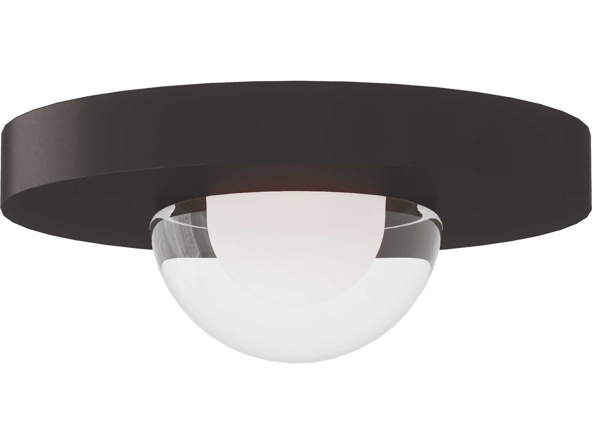 Visual Comfort Modern Ebell 1-Light Dark Bronze Dome Flush Mount