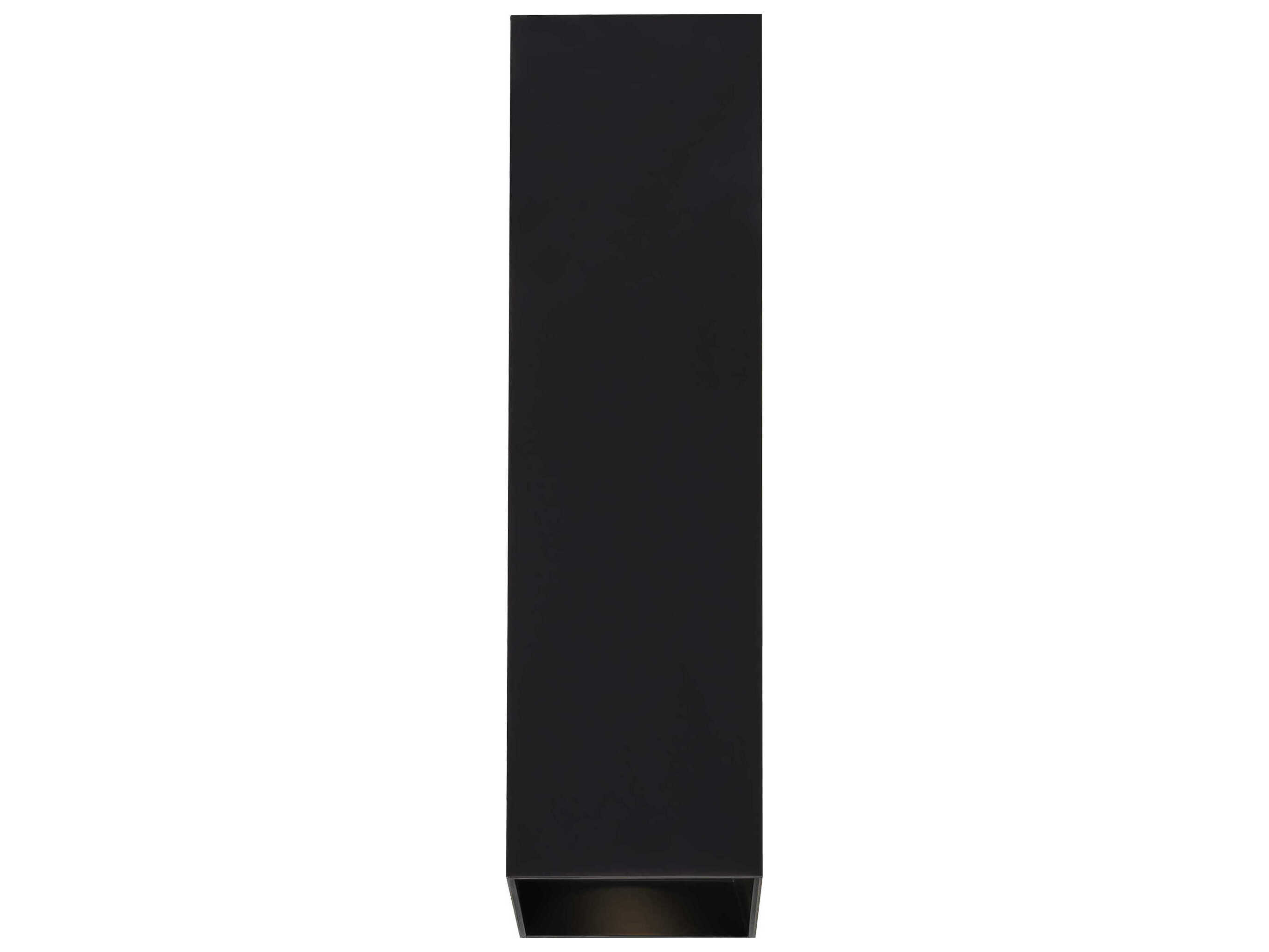 Visual Comfort Modern Exo 1-Light Matte Black Flush Mount