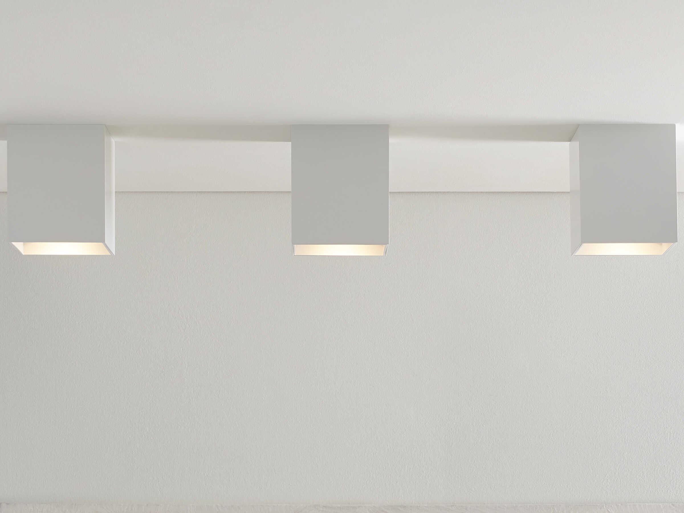 Visual Comfort Modern Exo 1-Light Matte White Flush Mount