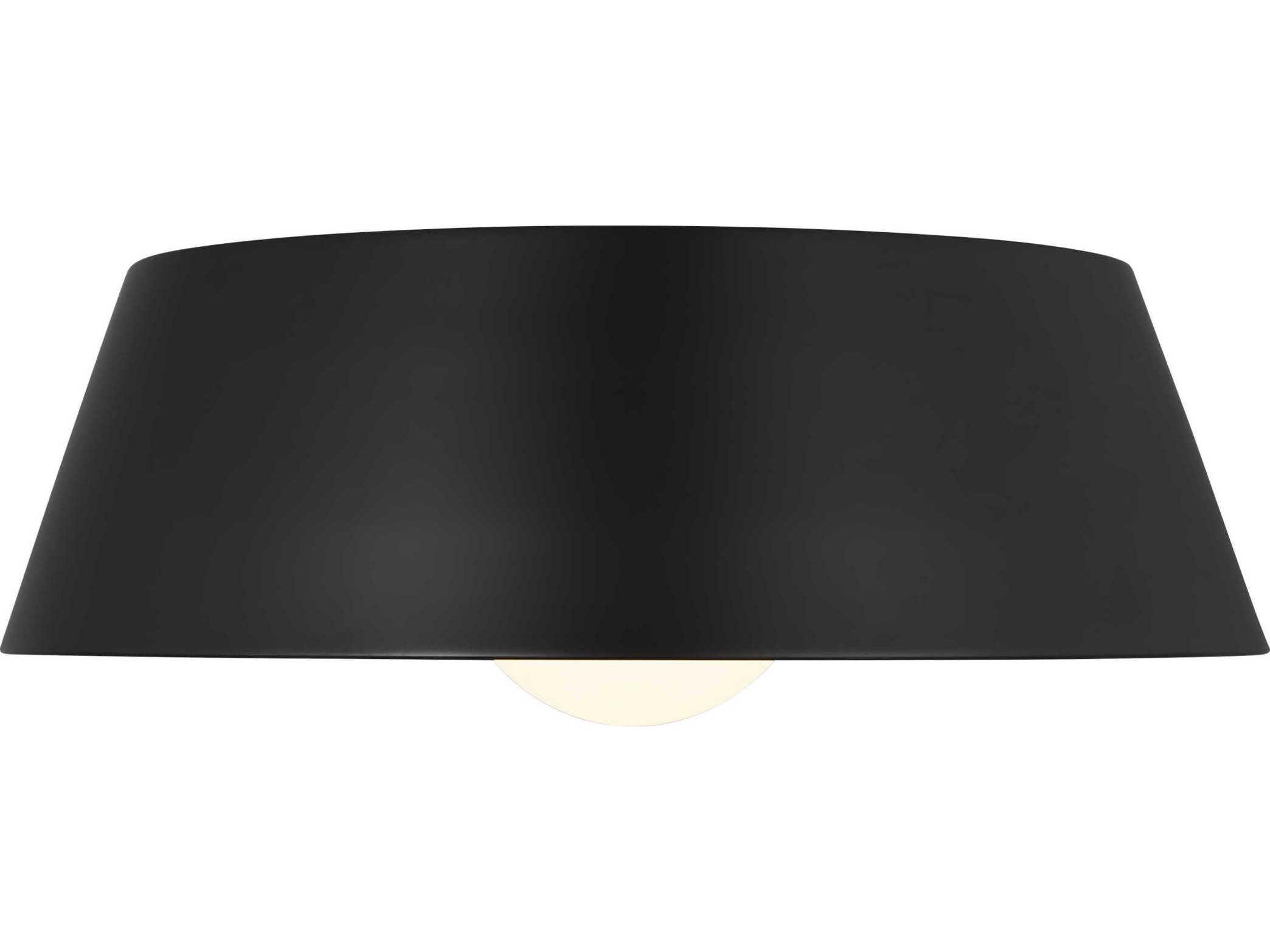 Visual Comfort Modern Joni 1-Light Matte Black Flush Mount