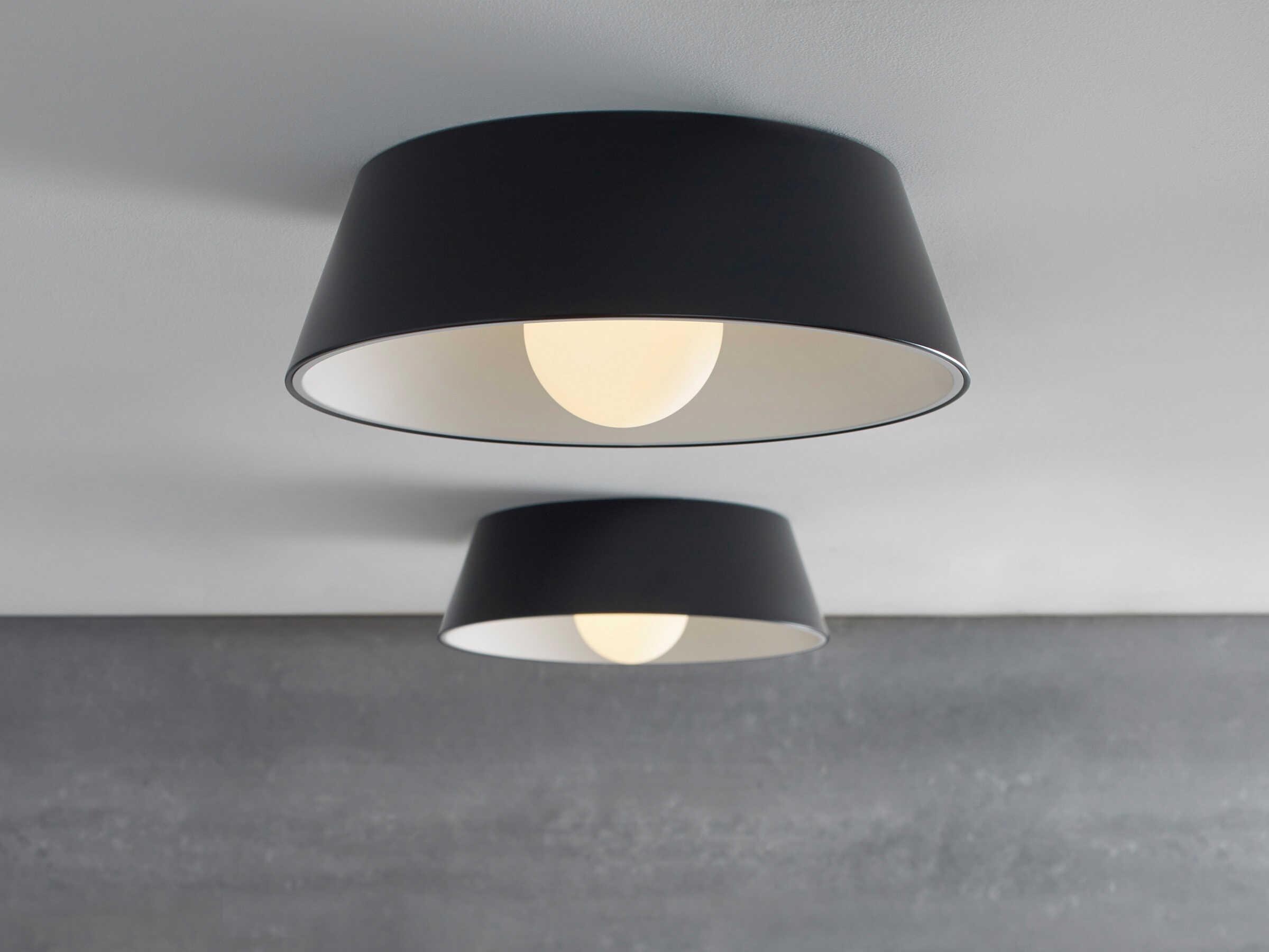 Visual Comfort Modern Joni 1-Light Matte Black Flush Mount