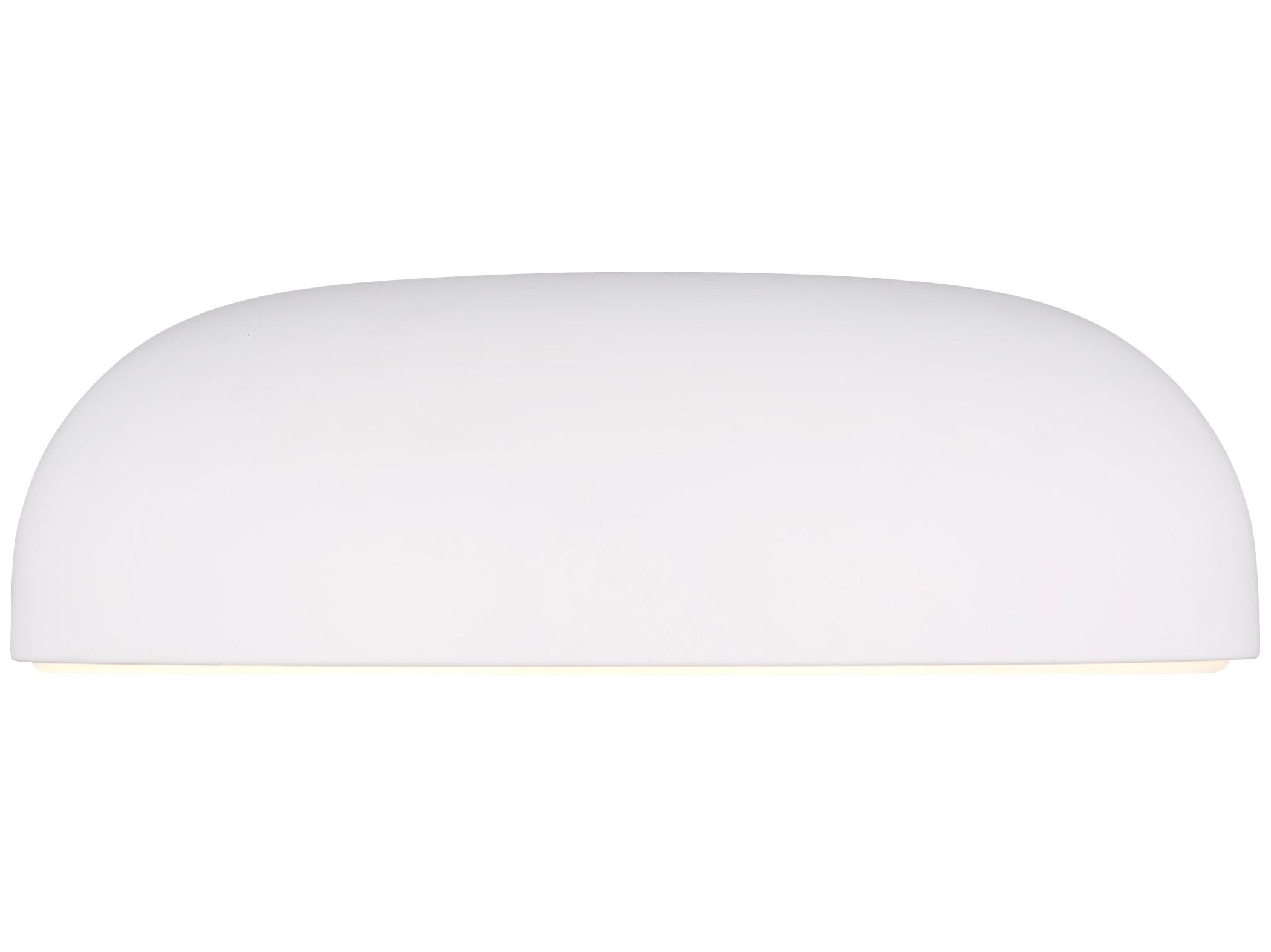 Visual Comfort Modern Kosa 1-Light Matte White Flush Mount