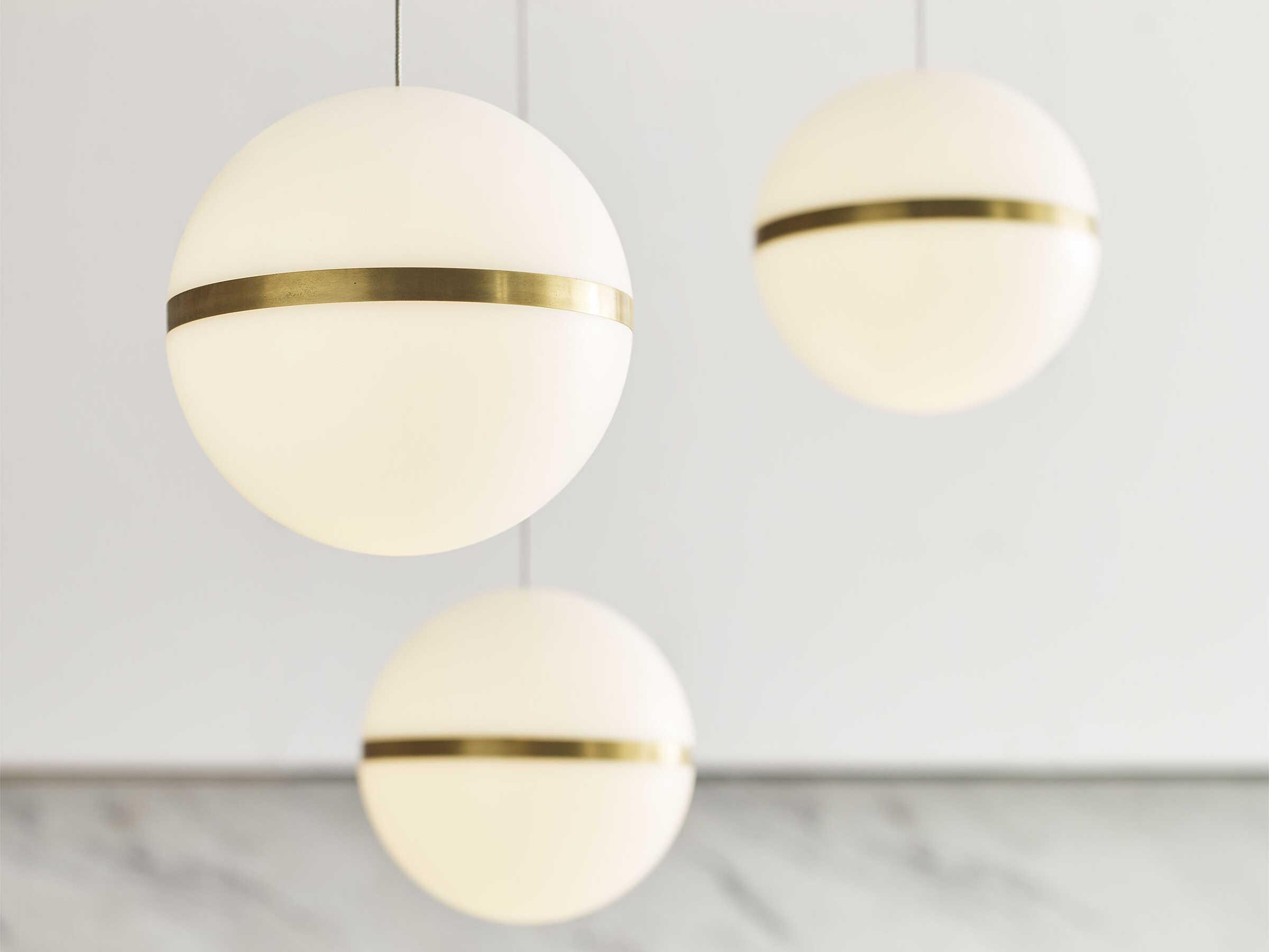 Visual Comfort Modern Hanea 9-Light Natural Brass Chandelier