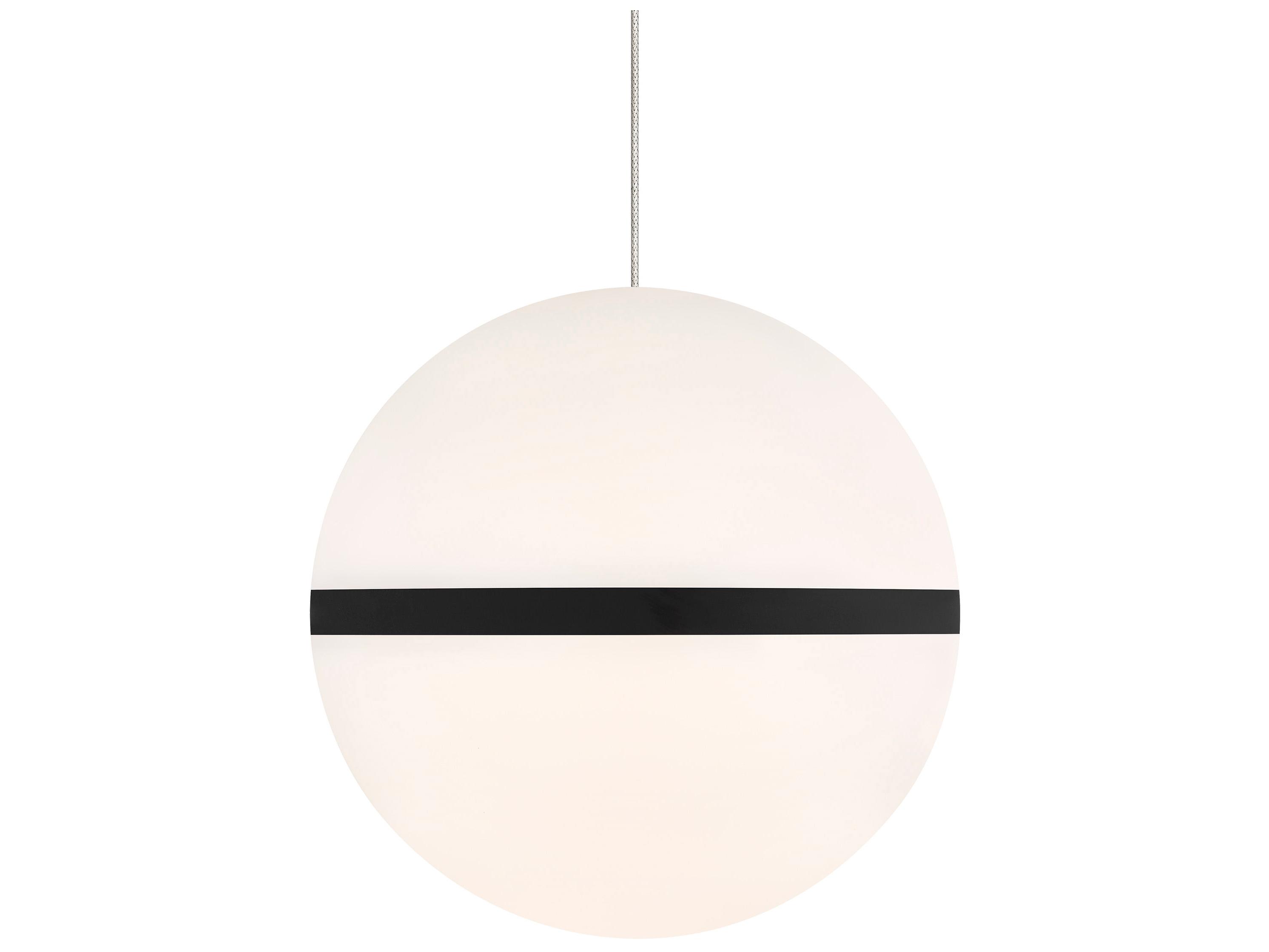 Visual Comfort Modern Hanea 1-Light Nightshade Black Globe Mini Pendant