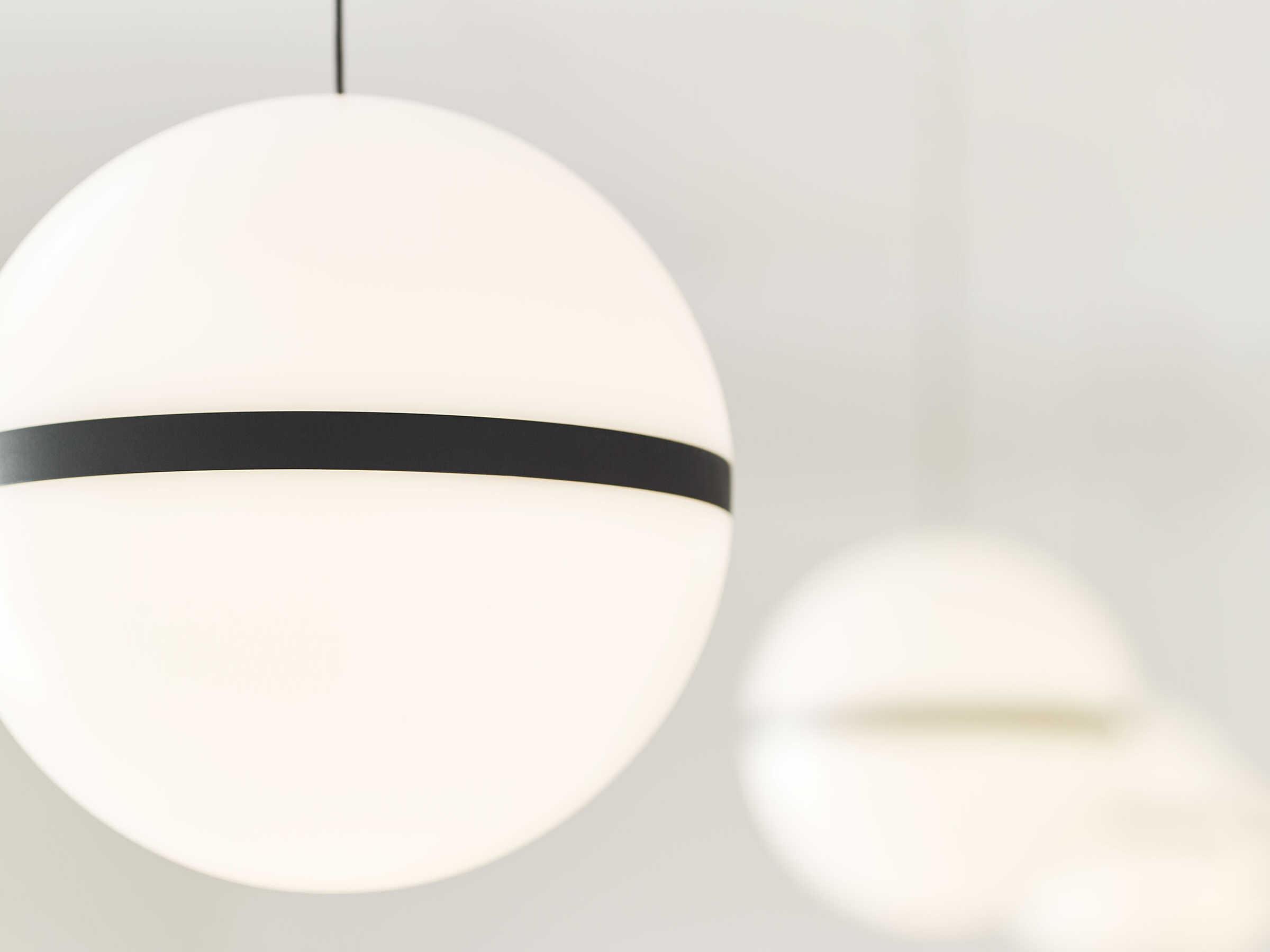 Visual Comfort Modern Hanea 1-Light Nightshade Black Globe Mini Pendant