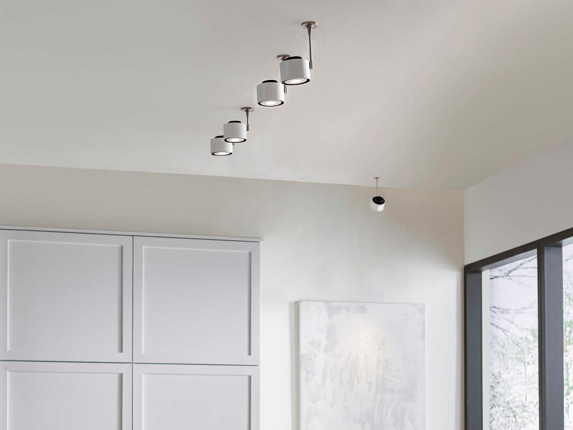 Visual Comfort Modern Iso 1-Light White Round Spot Light